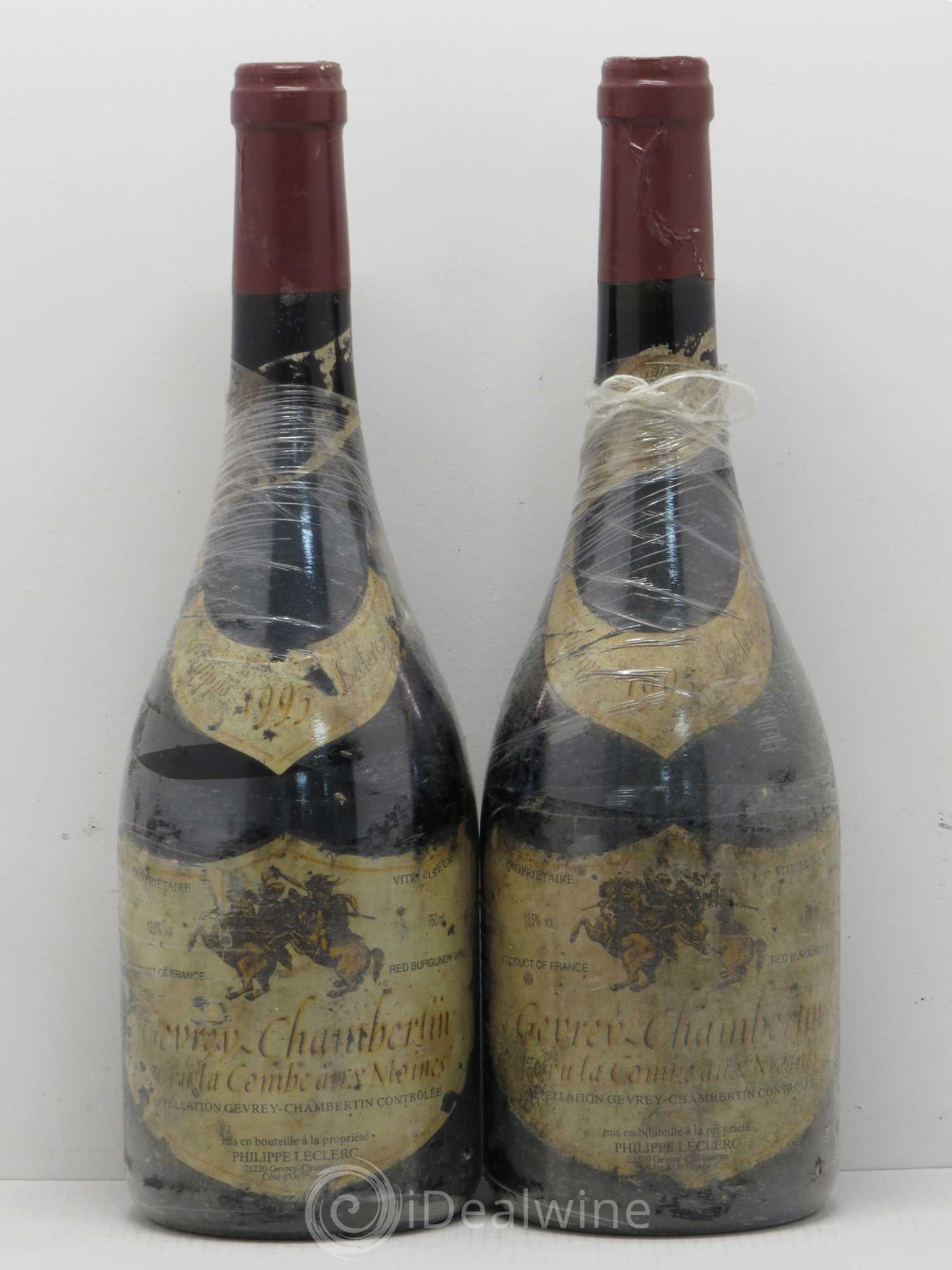 Gevrey-Chambertin 1er Cru La Combe Aux Moines Philippe Leclerc 1995 - Posten von 2 Flaschen - 0