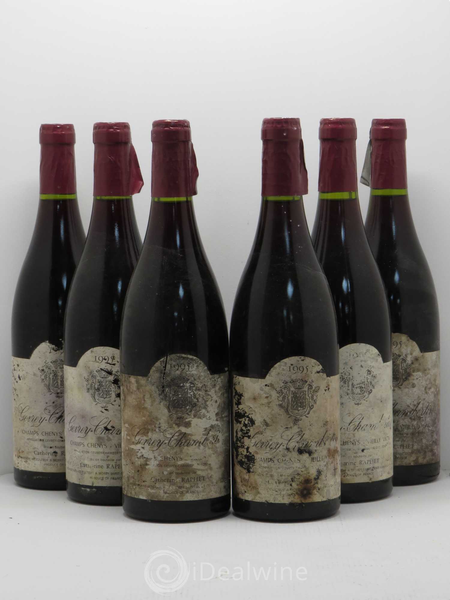Gevrey-Chambertin Vieilles Vignes Champs Chenys Catherine Raphet 1995 - Posten von 6 Flaschen - 0