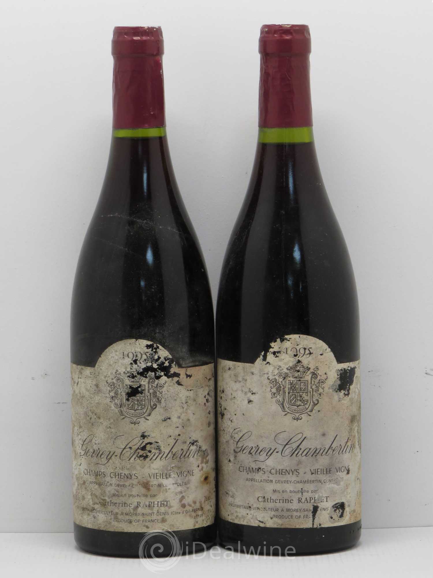 Gevrey-Chambertin Vieilles Vignes Champs Chenys Catherine Raphet 1995 - Posten von 2 Flaschen - 0