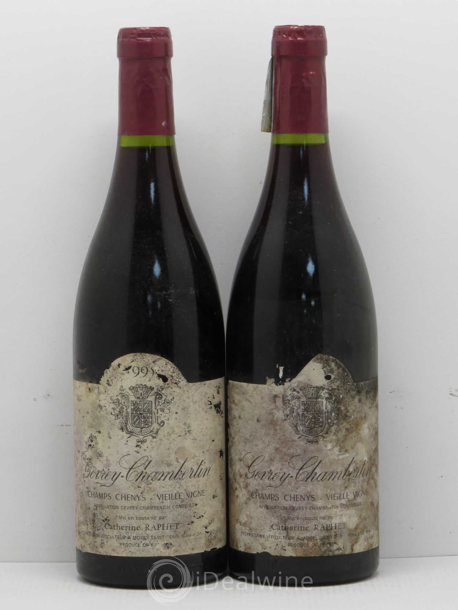 Gevrey-Chambertin Vieilles Vignes Champs Chenys Catherine Raphet 1995 - Posten von 2 Flaschen - 0