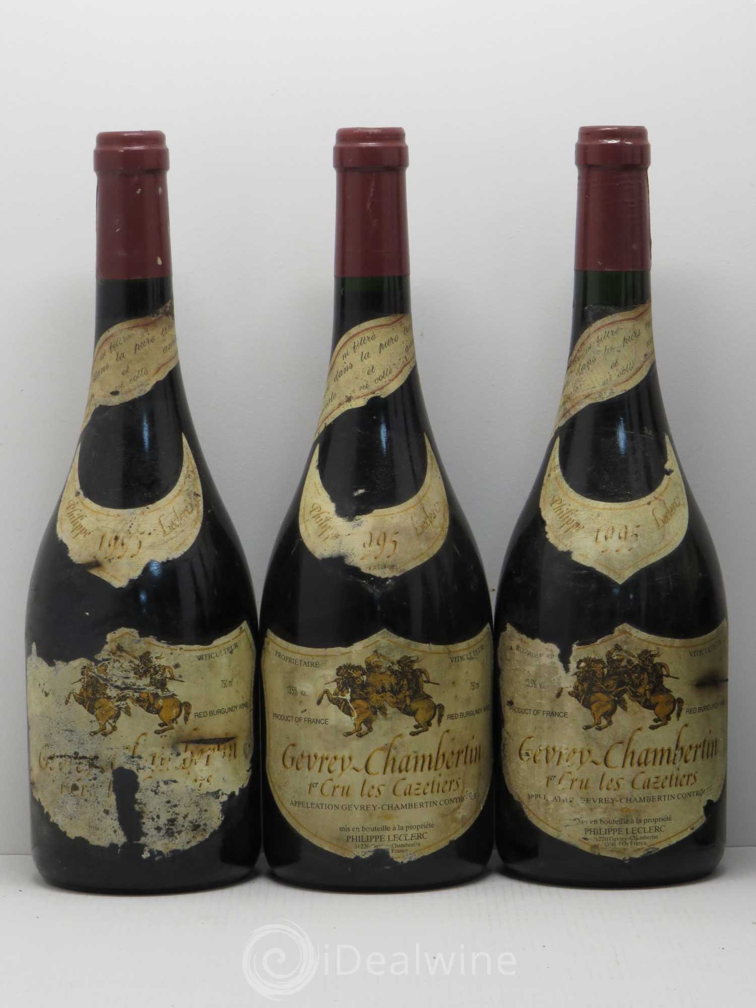 Gevrey-Chambertin 1er Cru Les Cazetiers Philippe Leclerc 1995 - Posten von 6 Flaschen - 1