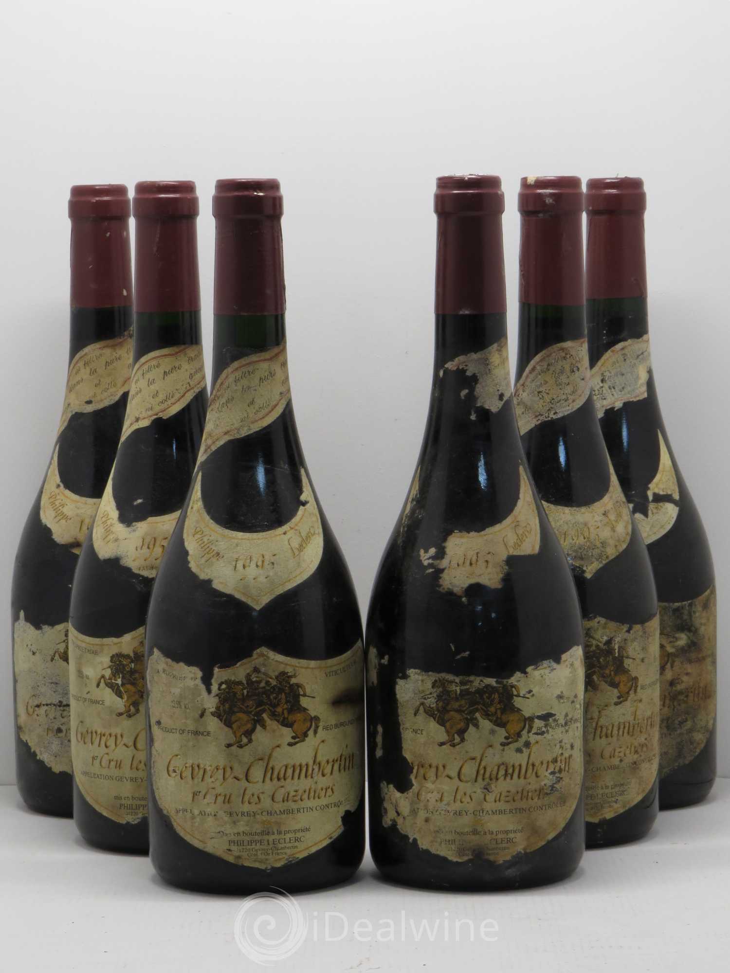 Gevrey-Chambertin 1er Cru Les Cazetiers Philippe Leclerc 1995 - Posten von 6 Flaschen - 0