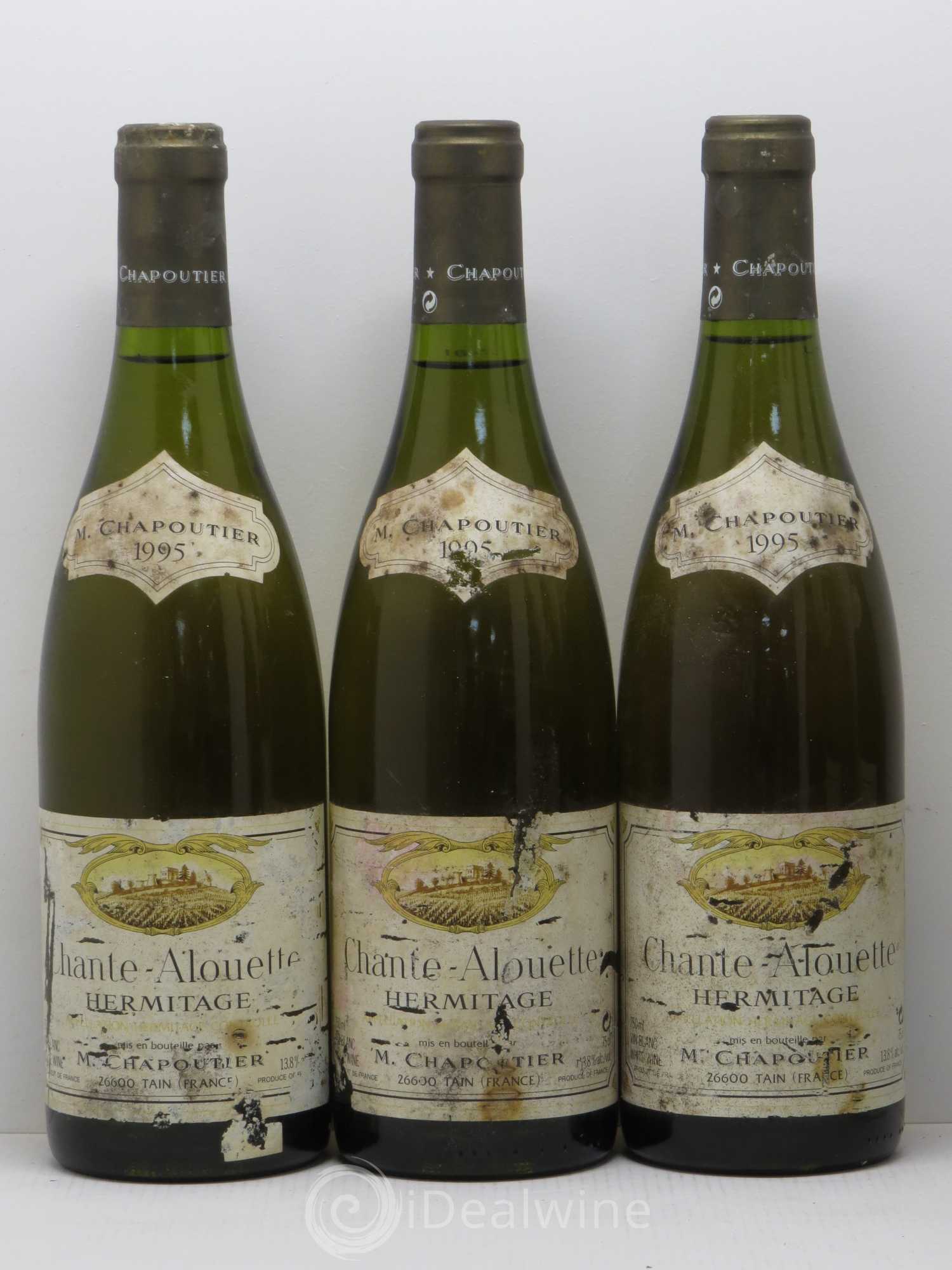 Hermitage Chante Alouette Chapoutier 1995 - Lot de 6 bouteilles - 1