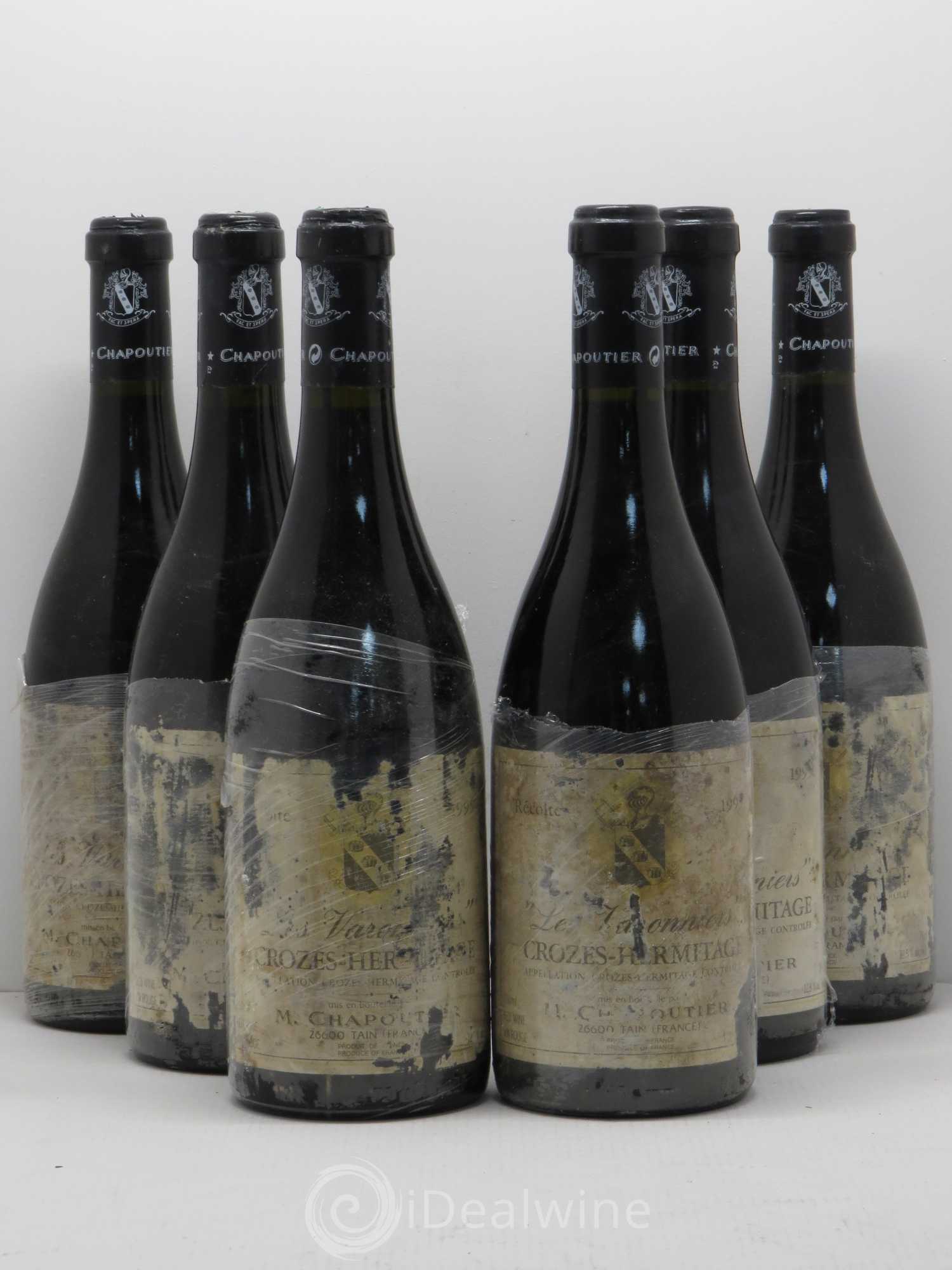 Crozes-Hermitage Les Varonniers Chapoutier 1995 - Lot de 6 bouteilles - 0