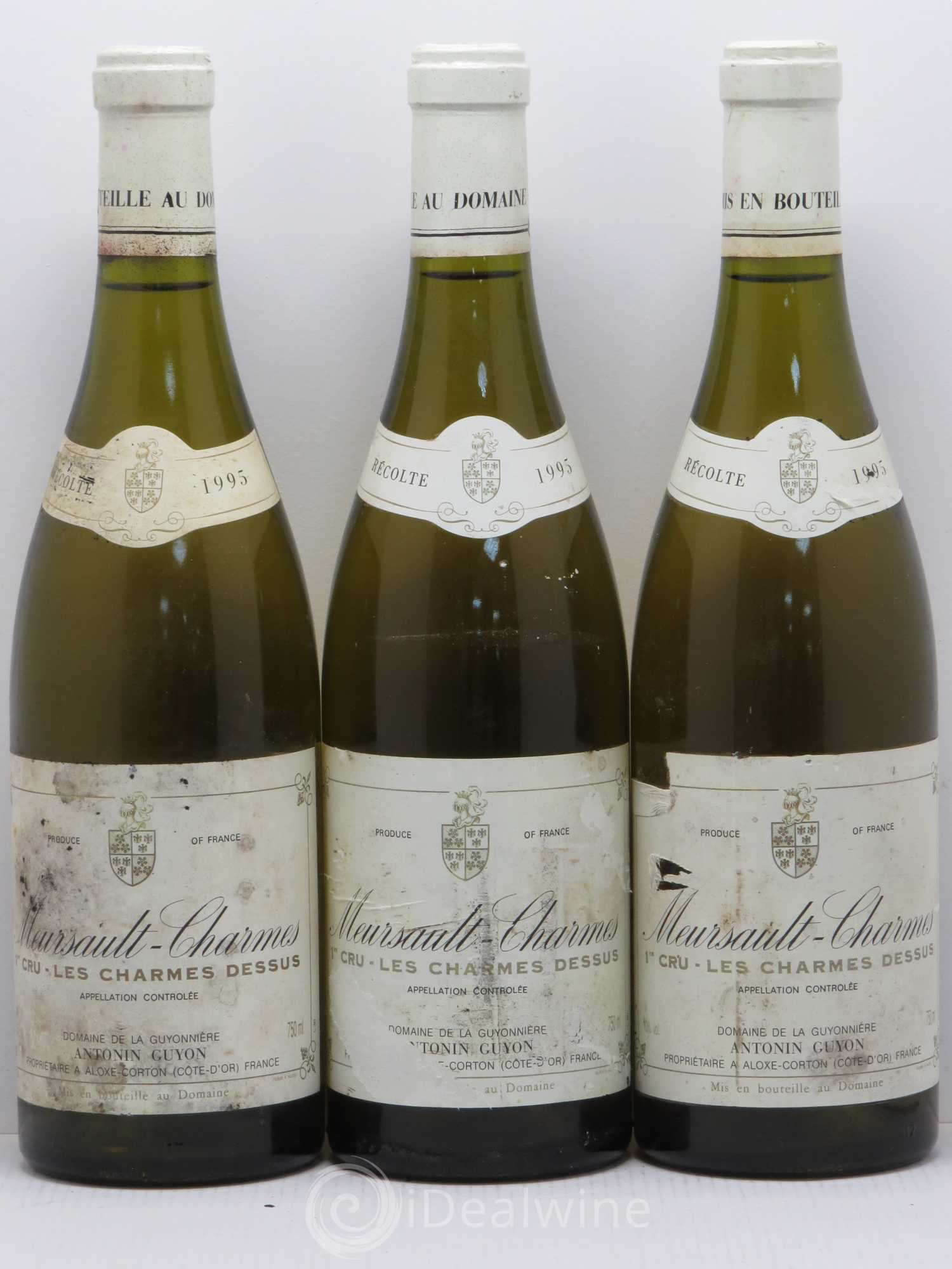Meursault 1er Cru Charmes Dessus Antonin Guyon 1995 - Posten von 6 Flaschen - 2