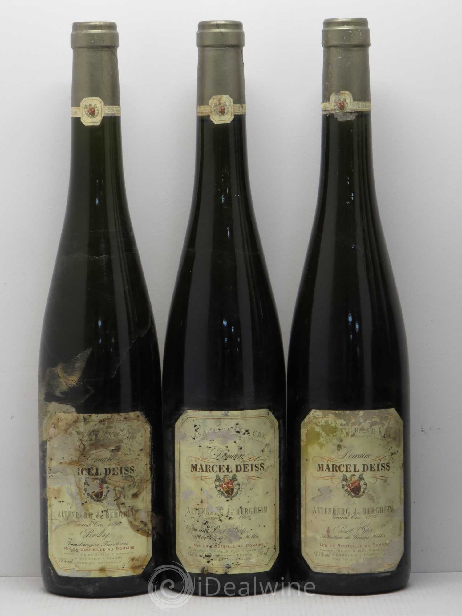 Pinot Gris (Tokay) Sélection de Grains Nobles Altenberg de Bergheim Marcel Deiss (sans prix de réserve) 1996 - Lotto di 6 bottiglie - 1