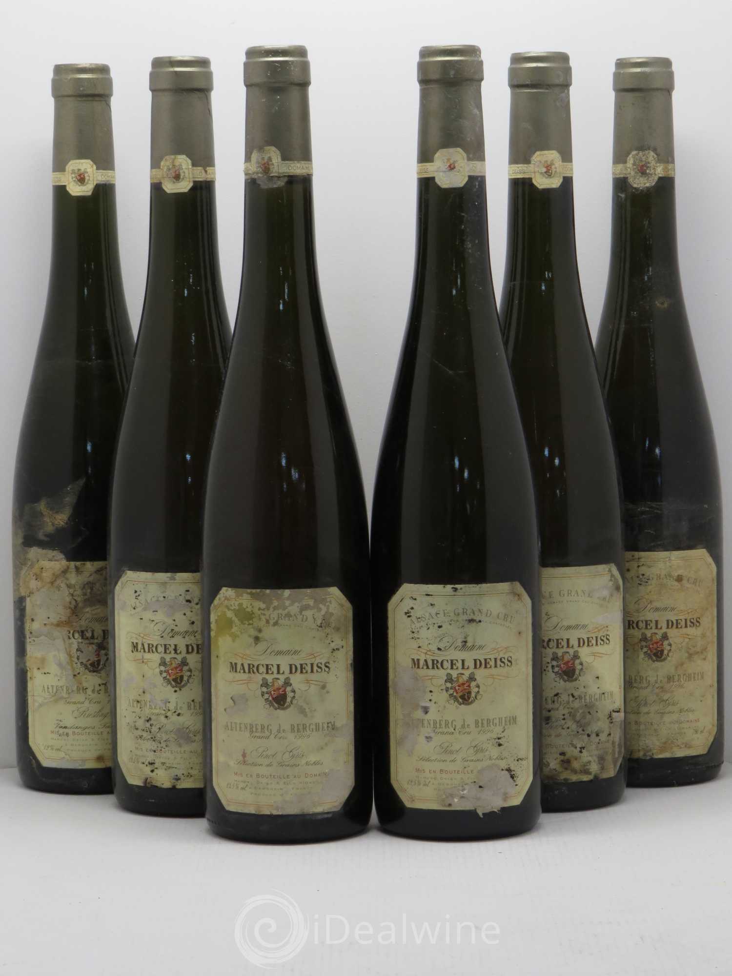Pinot Gris (Tokay) Sélection de Grains Nobles Altenberg de Bergheim Marcel Deiss (sans prix de réserve) 1996 - Lotto di 6 bottiglie - 0