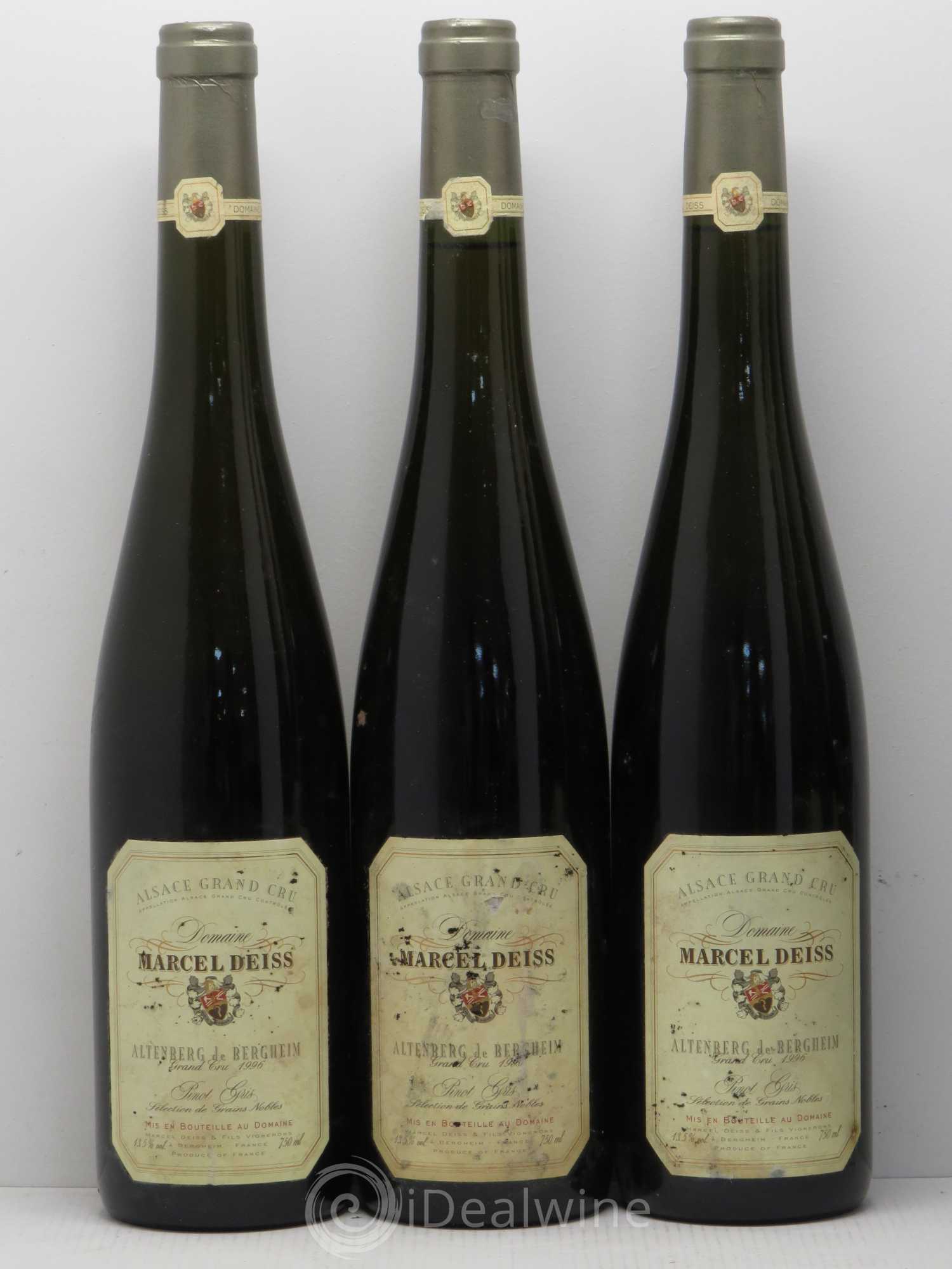 Pinot Gris (Tokay) Sélection de Grains Nobles Altenberg de Bergheim Marcel Deiss 1996 - Lotto di 6 bottiglie - 1