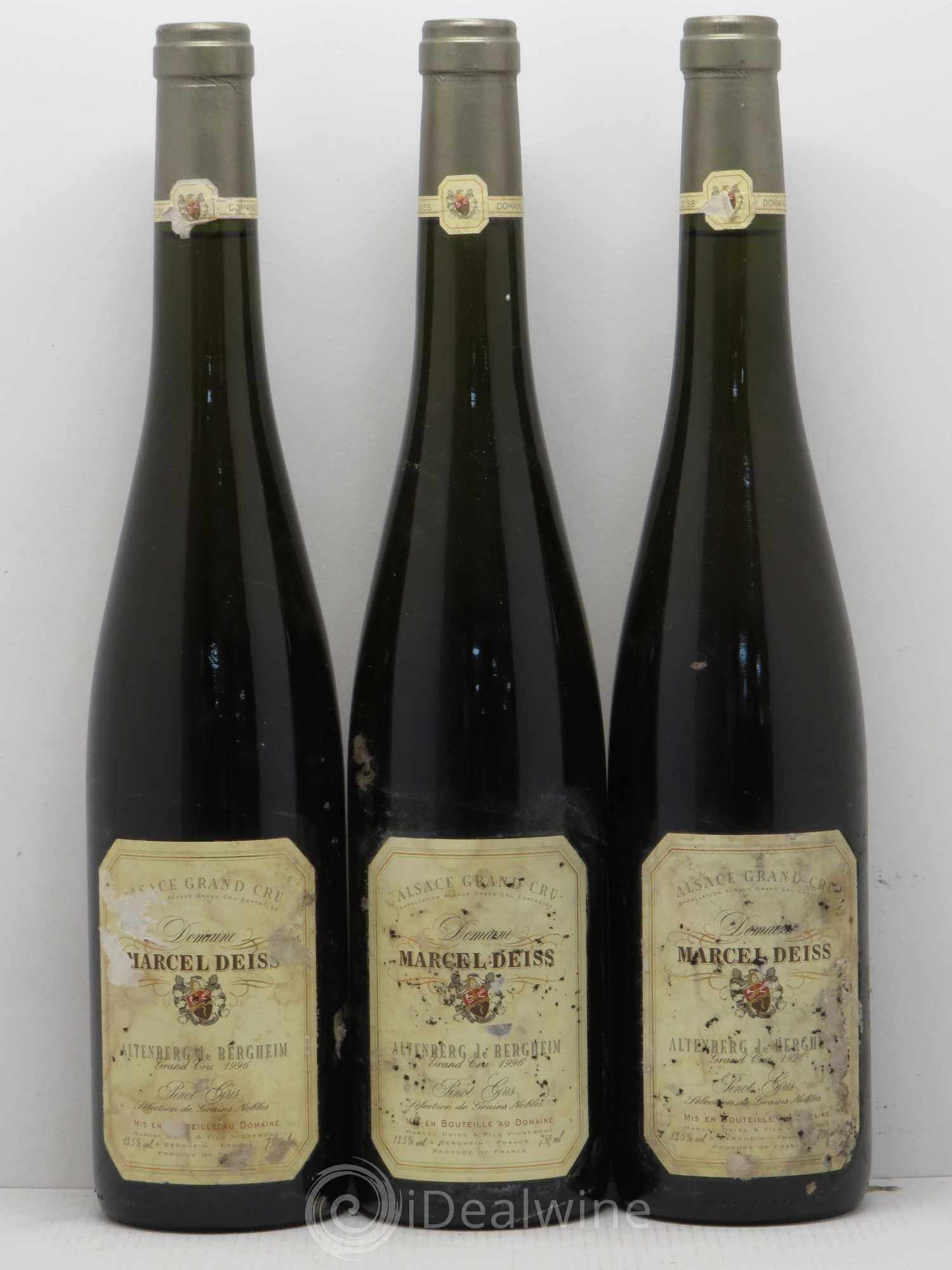 Pinot Gris (Tokay) Sélection de Grains Nobles Altenberg de Bergheim Marcel Deiss 1996 - Lotto di 6 bottiglie - 2