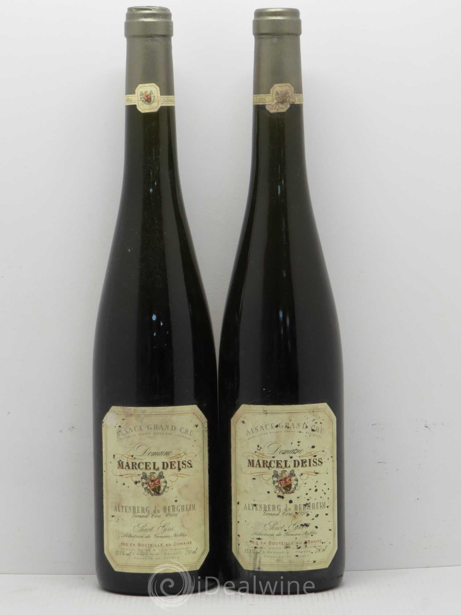 Pinot Gris (Tokay) Sélection de Grains Nobles Altenberg de Bergheim Marcel Deiss 1996 - Lotto di 2 bottiglie - 0