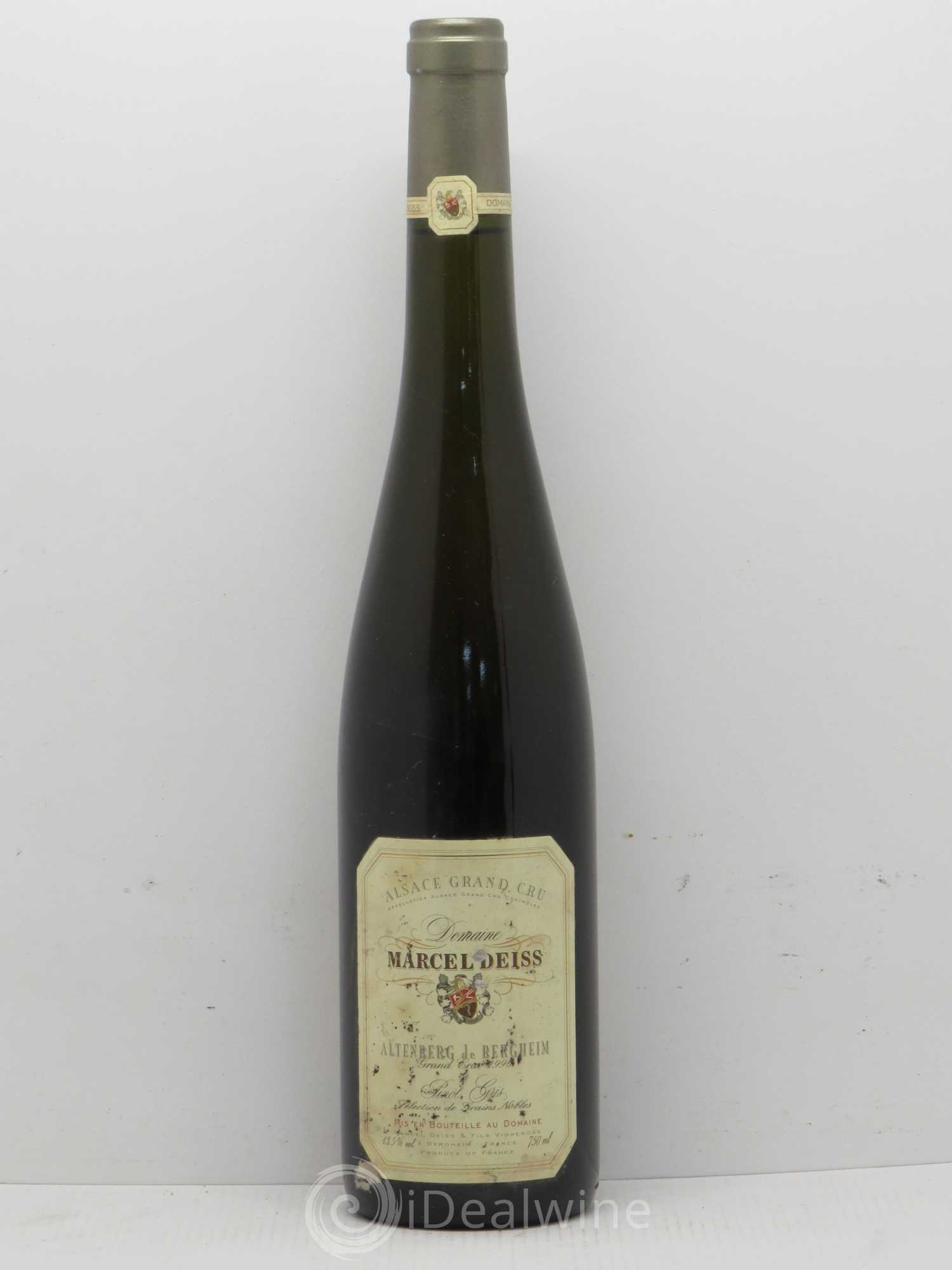 Pinot Gris (Tokay) Sélection de Grains Nobles Altenberg de Bergheim Marcel Deiss 1996 - Lotto di 1 bottiglia - 0