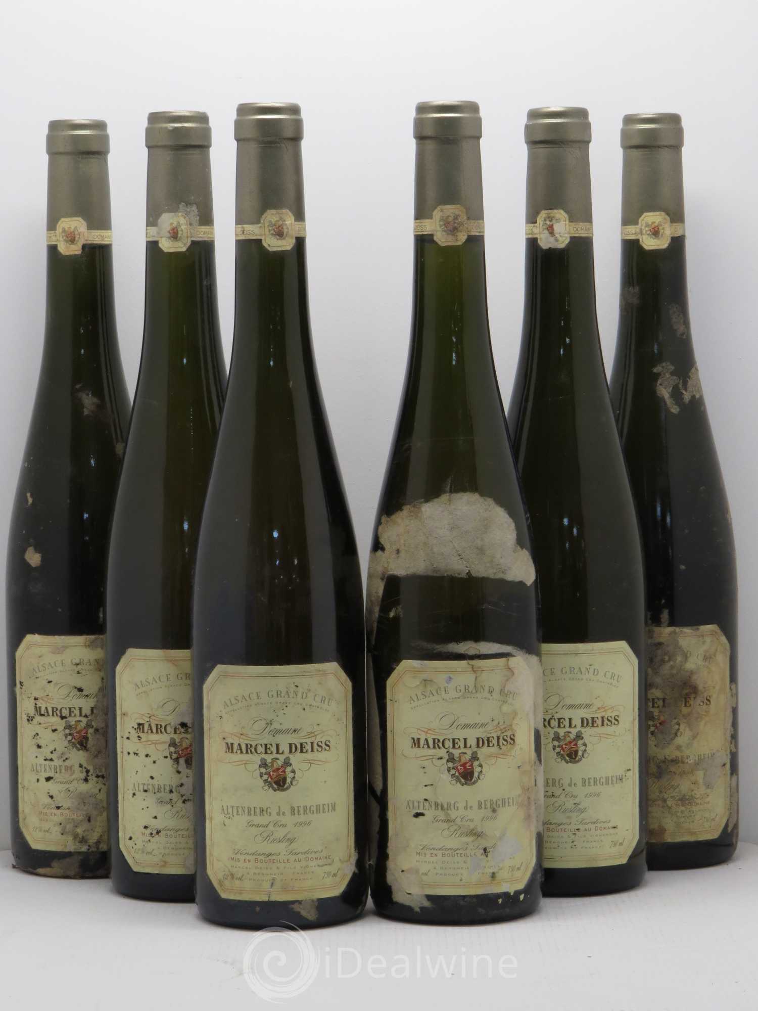 Riesling Vendanges Tardives Altenberg De Bergheim Marcel Deiss 1996 - Lotto di 6 bottiglie - 0