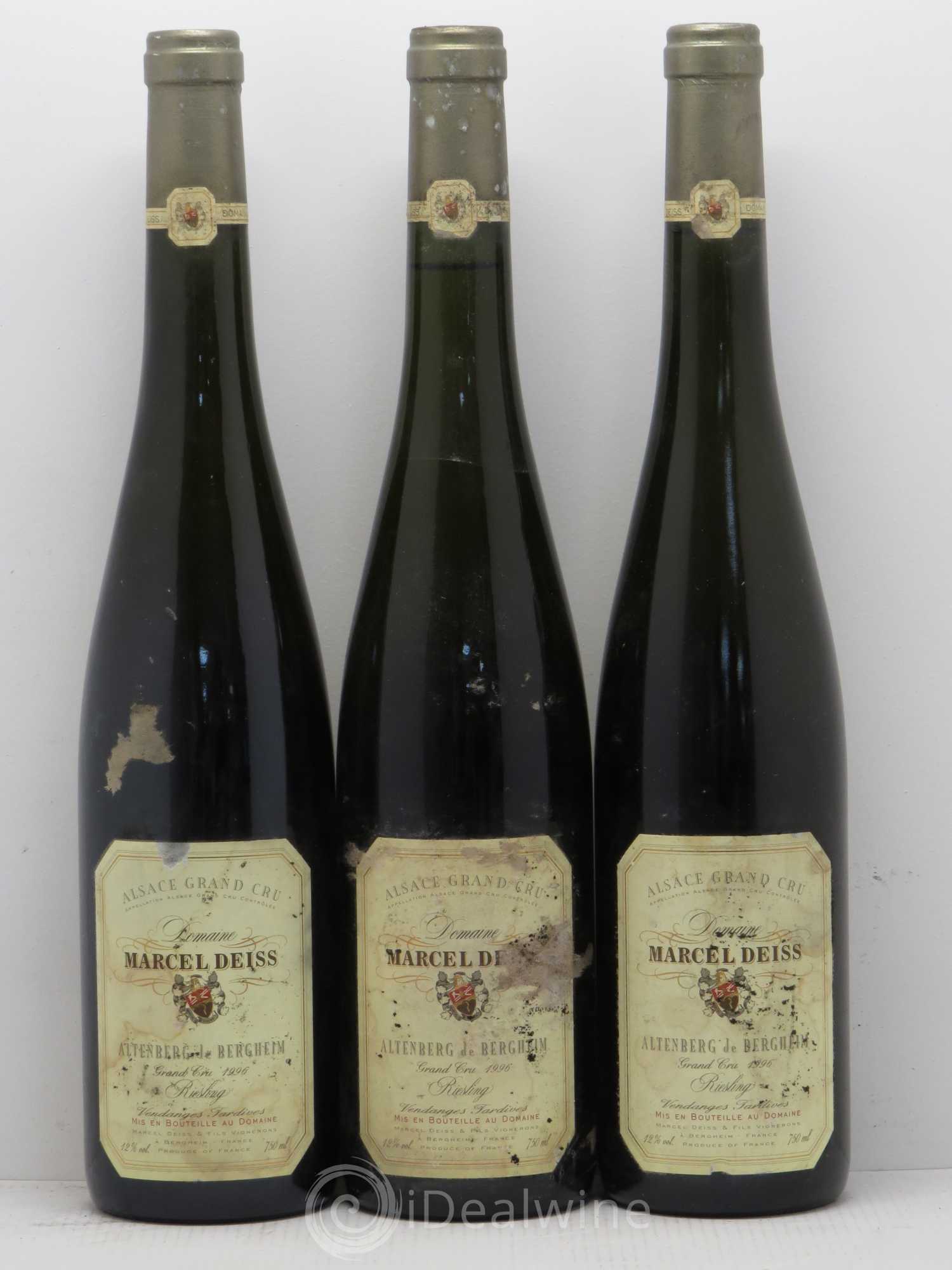 Riesling Vendanges Tardives Altenberg De Bergheim Marcel Deiss 1996 - Lotto di 6 bottiglie - 2