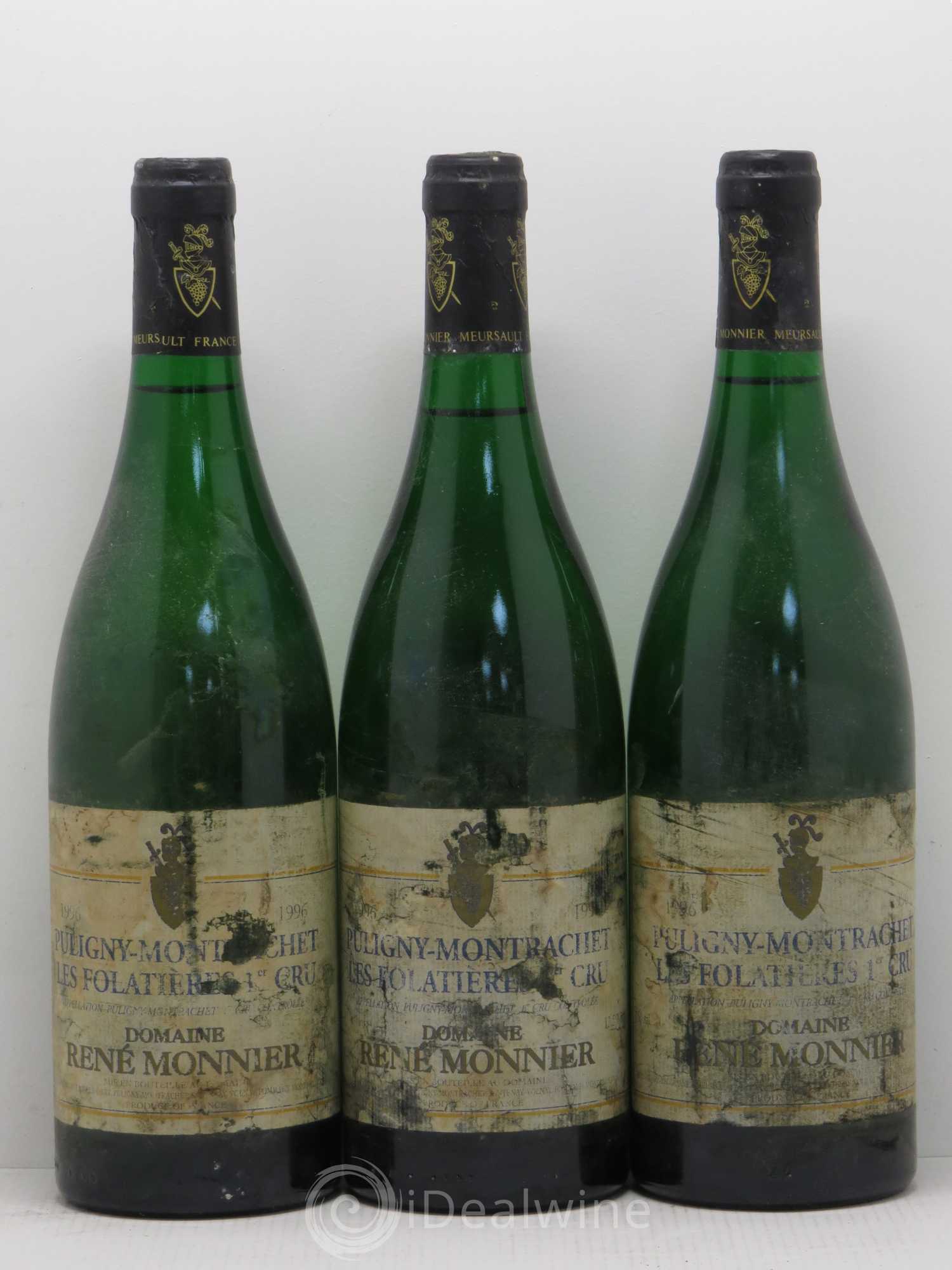 Puligny-Montrachet 1er Cru Folatieres Rene Monnier 1996 - Lot de 6 bouteilles - 2