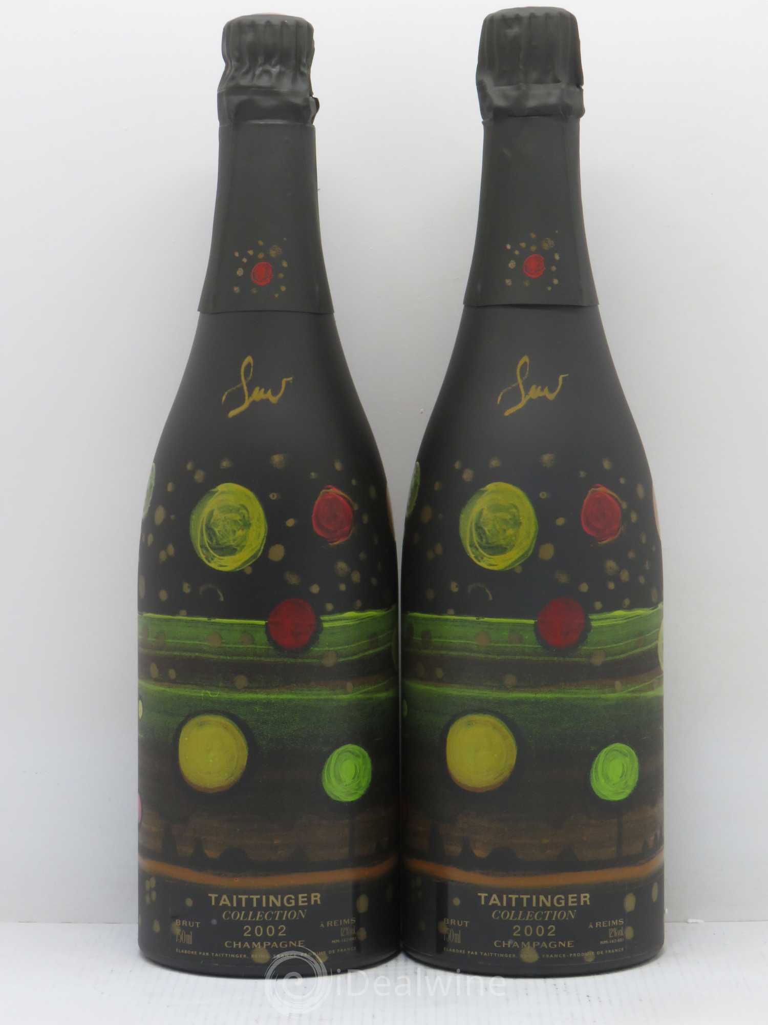 2002 - Collection Amadou Sow Taittinger 2002 - Lot de 2 bouteilles - 0
