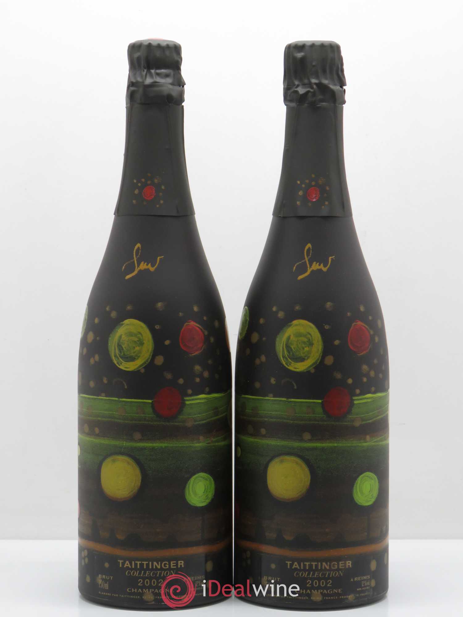 2002 - Collection Amadou Sow Taittinger 2002 - Lot de 2 bouteilles - 0
