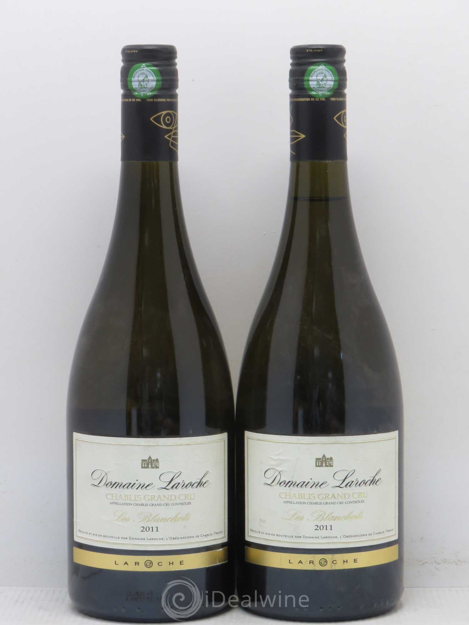 Chablis Grand Cru Les Blanchots Domaine Laroche 2011 - Lot de 2 bouteilles - 0
