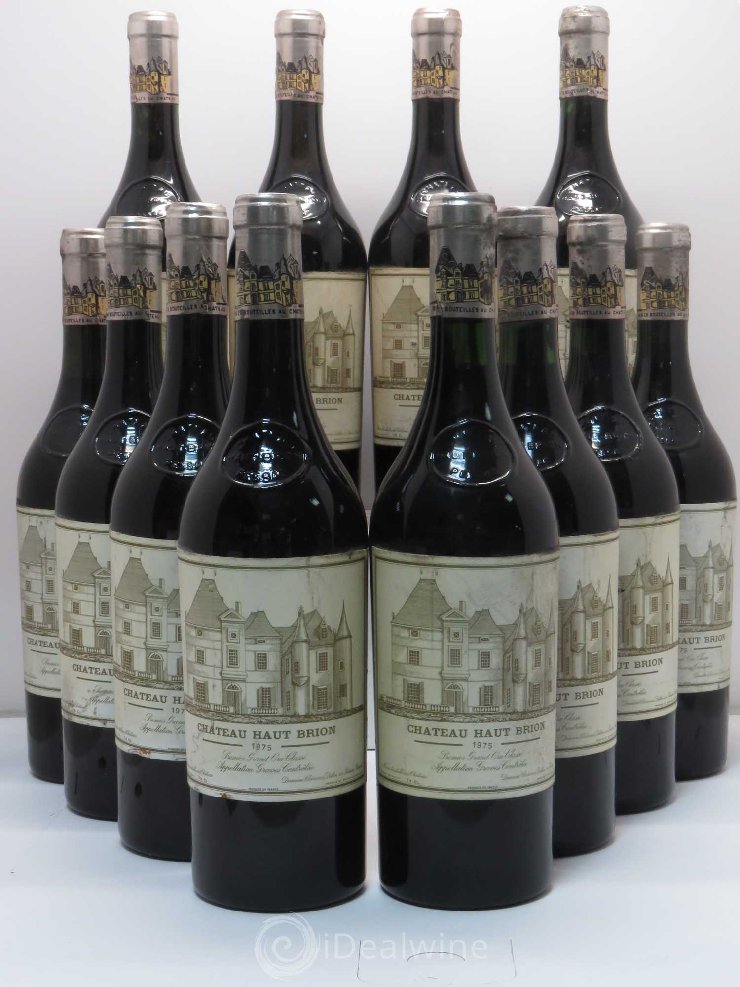 Château Haut Brion 1er Grand Cru Classé 1975 - Lot de 12 bouteilles - 0