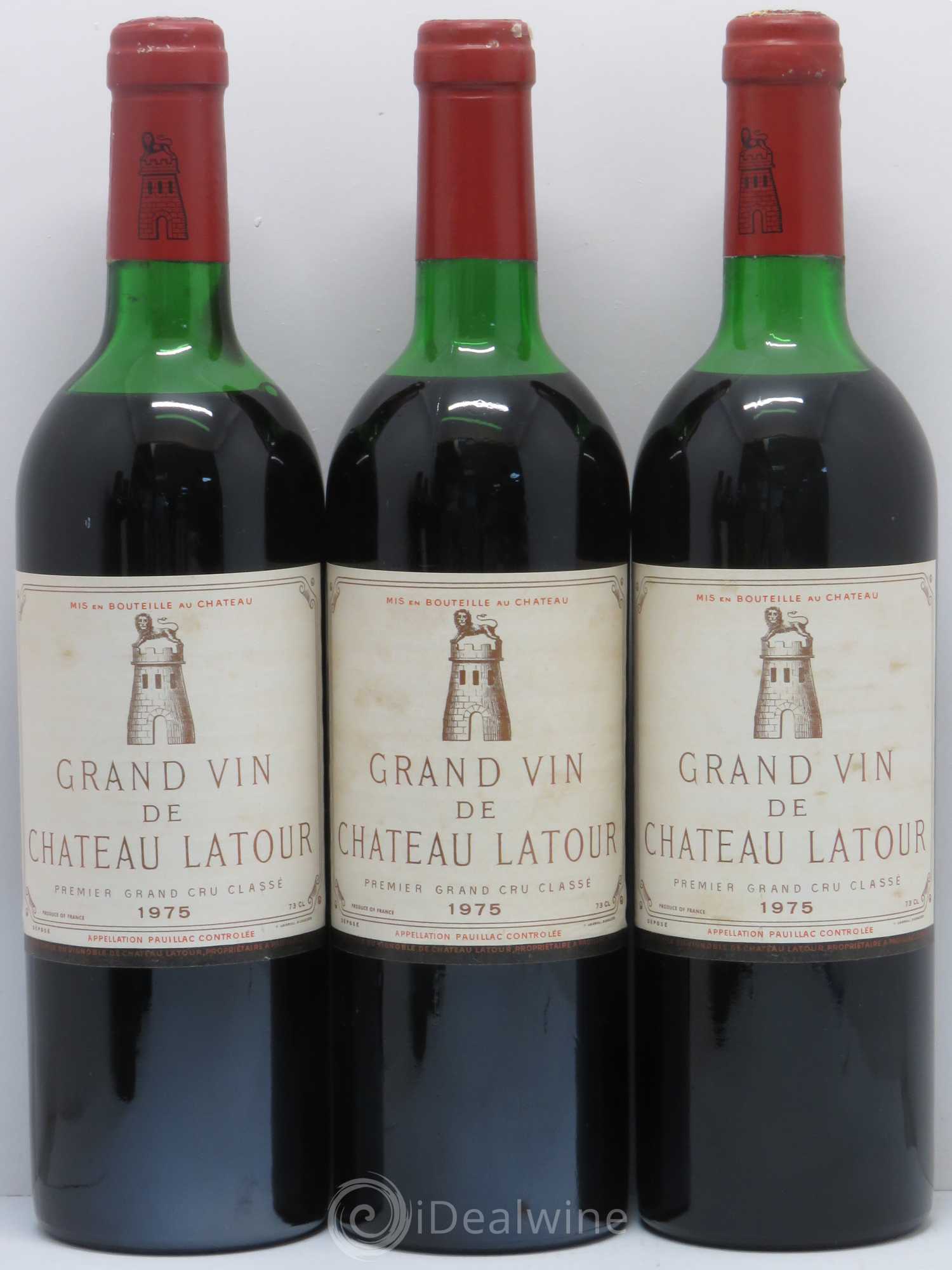 Château Latour 1er Grand Cru Classé 1975 - Lot de 6 bouteilles - 1