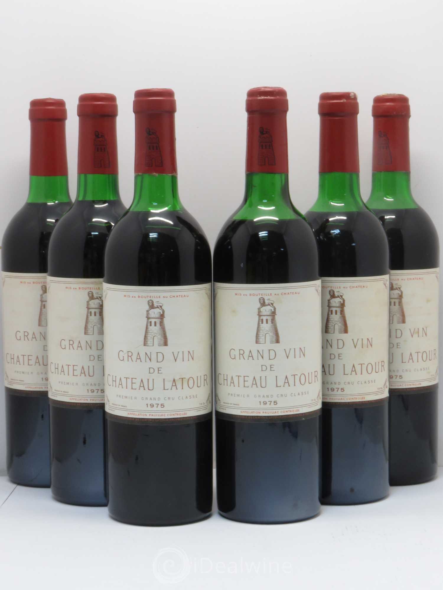 Château Latour 1er Grand Cru Classé 1975 - Lot de 6 bouteilles - 0