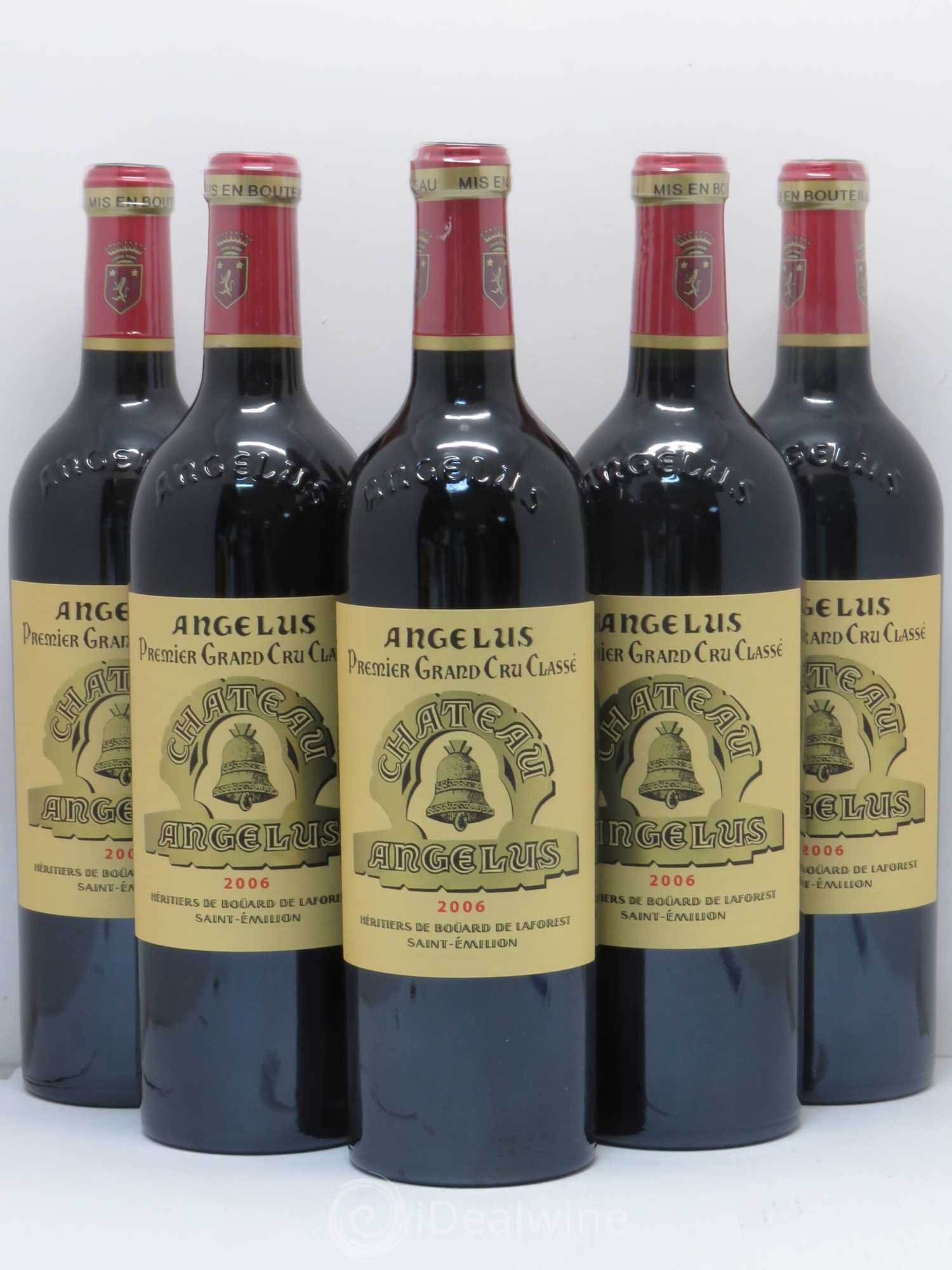 Château Angélus 1er Grand Cru Classé A 2006 - Lot de 5 bouteilles - 0