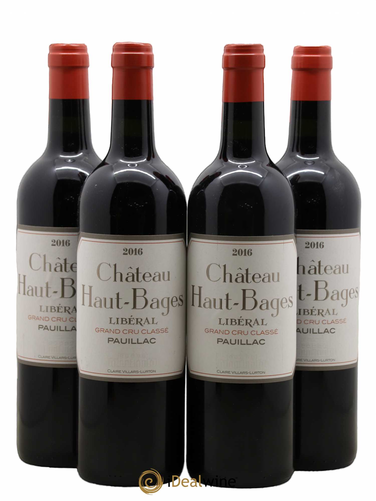 Château Haut Bages Libéral 5ème Grand Cru Classé 2016 - Lot de 4 bouteilles - 0