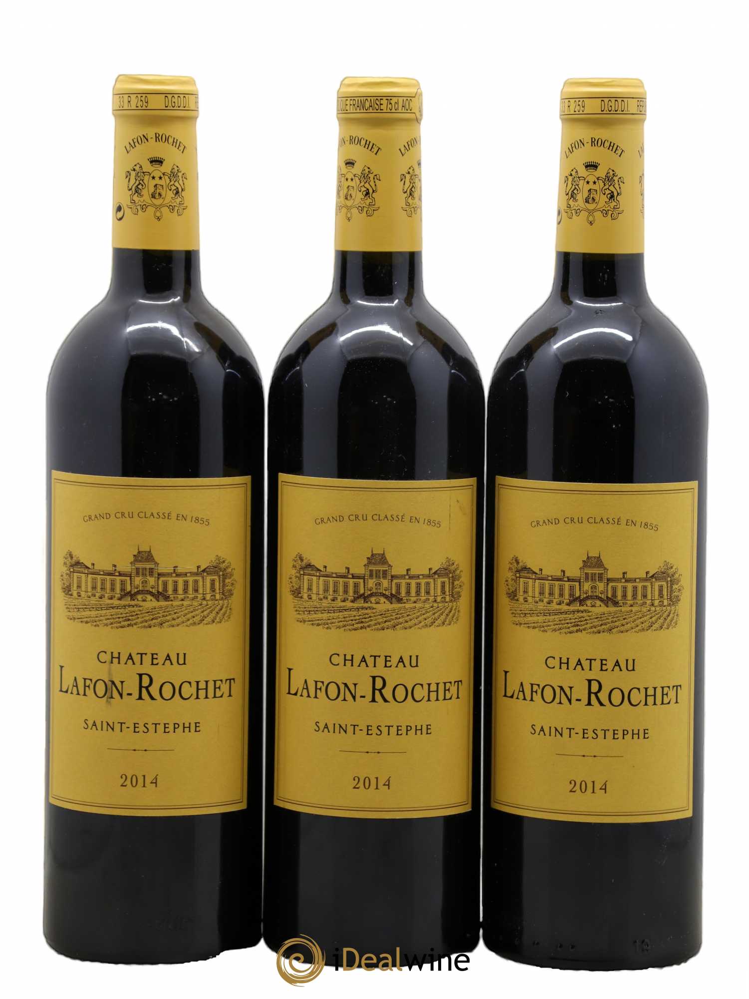 Château Lafon Rochet 4ème Grand Cru Classé 2014 - Lot de 3 bouteilles - 0