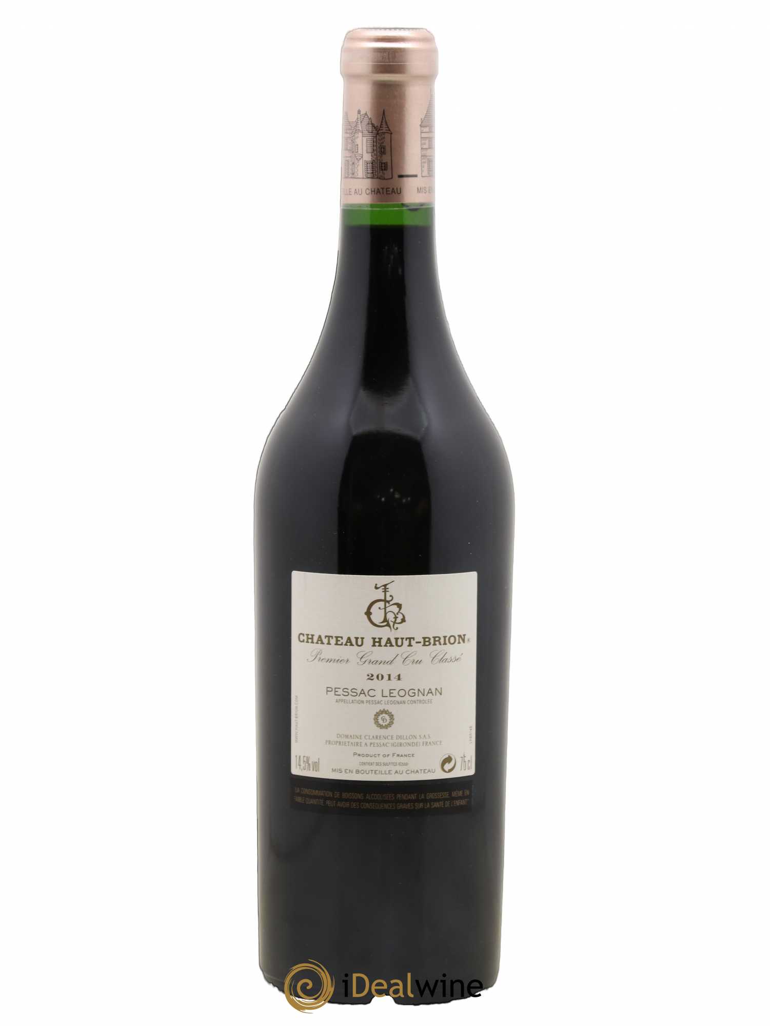 Château Haut Brion 1er Grand Cru Classé 2014 - Lot de 1 bouteille - 1