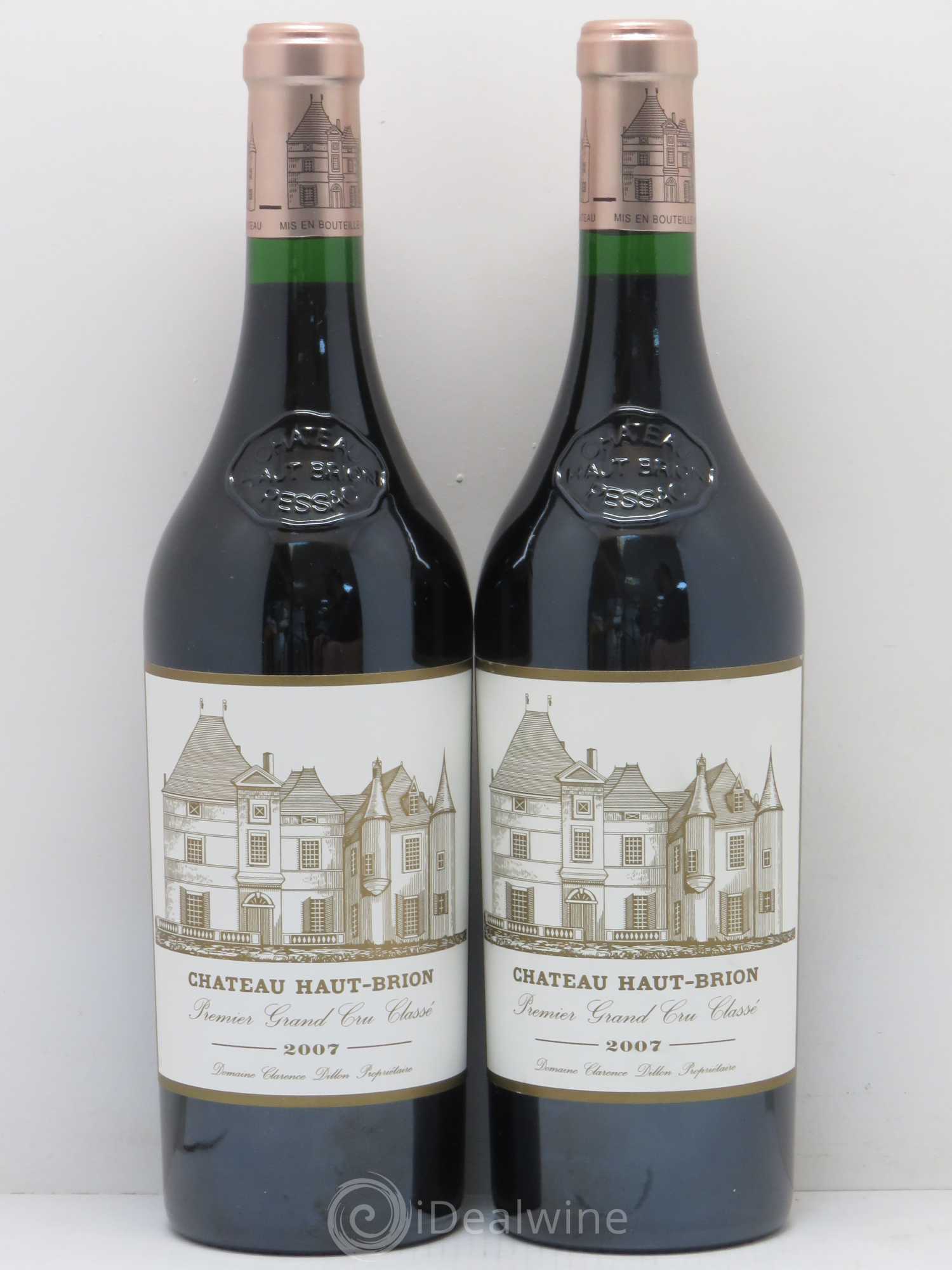 Château Haut Brion 1er Grand Cru Classé 2007 - Lot de 2 bouteilles - 0