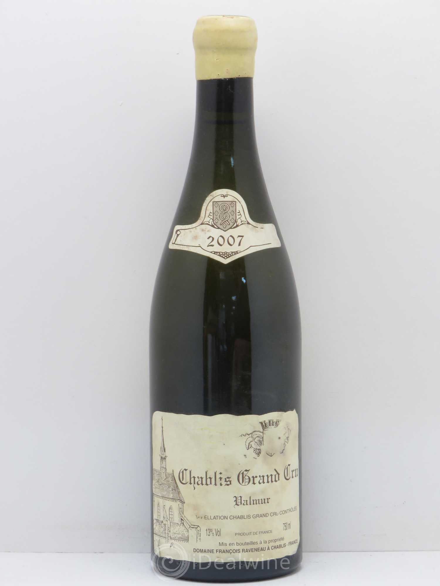 Chablis Grand Cru Valmur Raveneau (Domaine) 2007 - Lot de 1 bouteille - 0