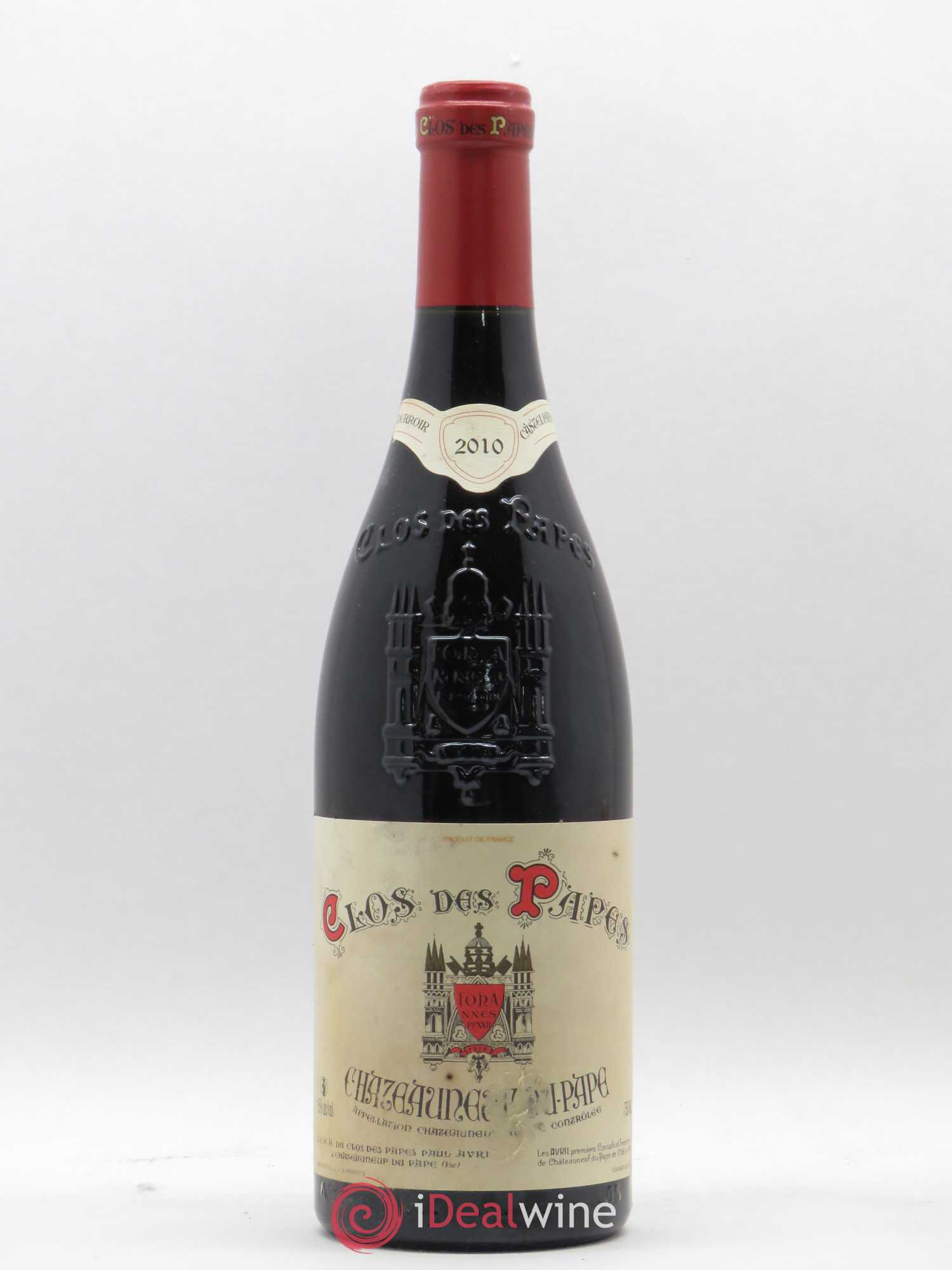 Châteauneuf-du-Pape Clos des Papes - Paul Avril 2010 - Lot de 1 bouteille - 0
