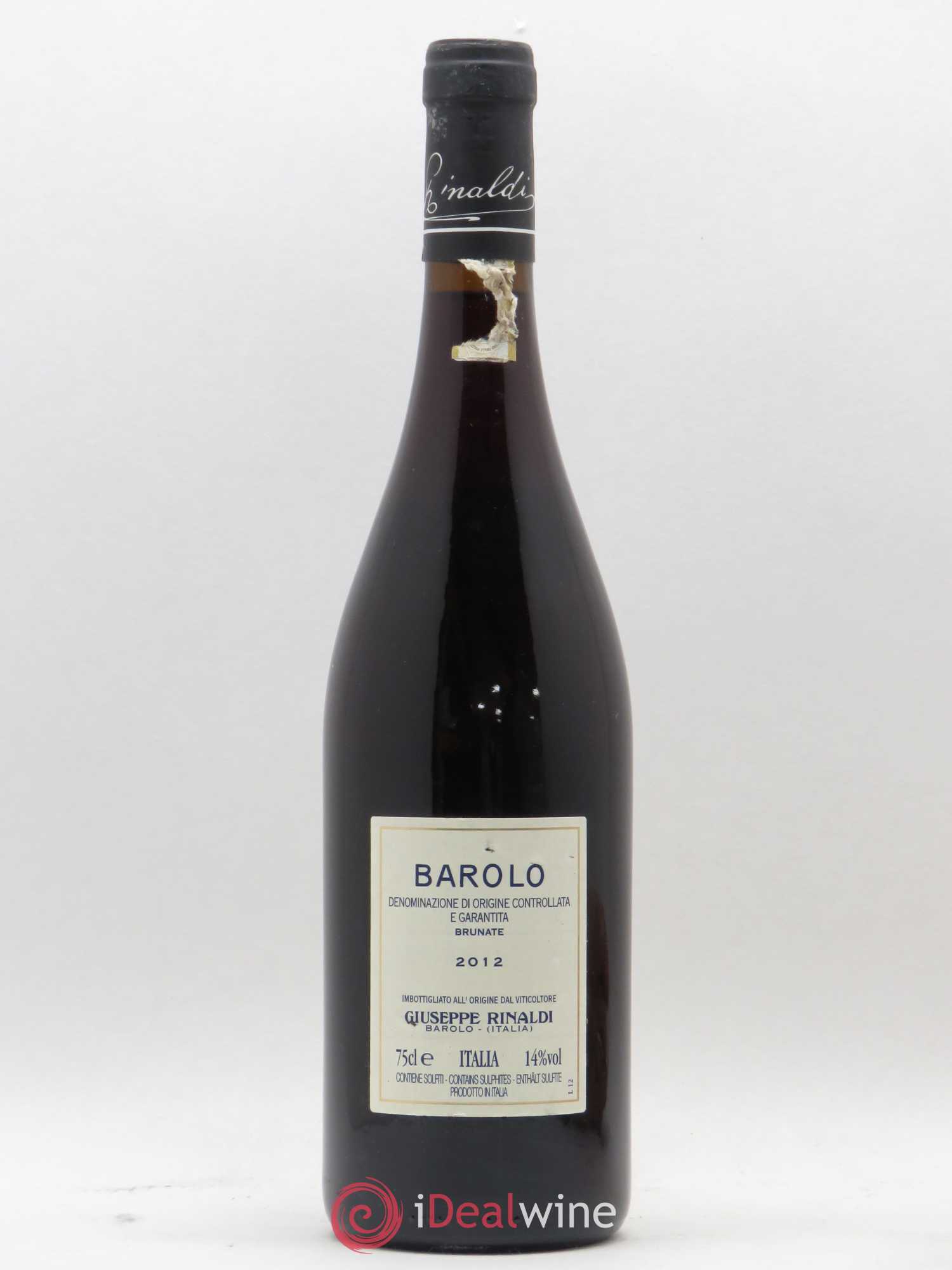 Barolo DOCG Brunate Giuseppe Rinaldi 2012 - Lot of 1 bottle - 1