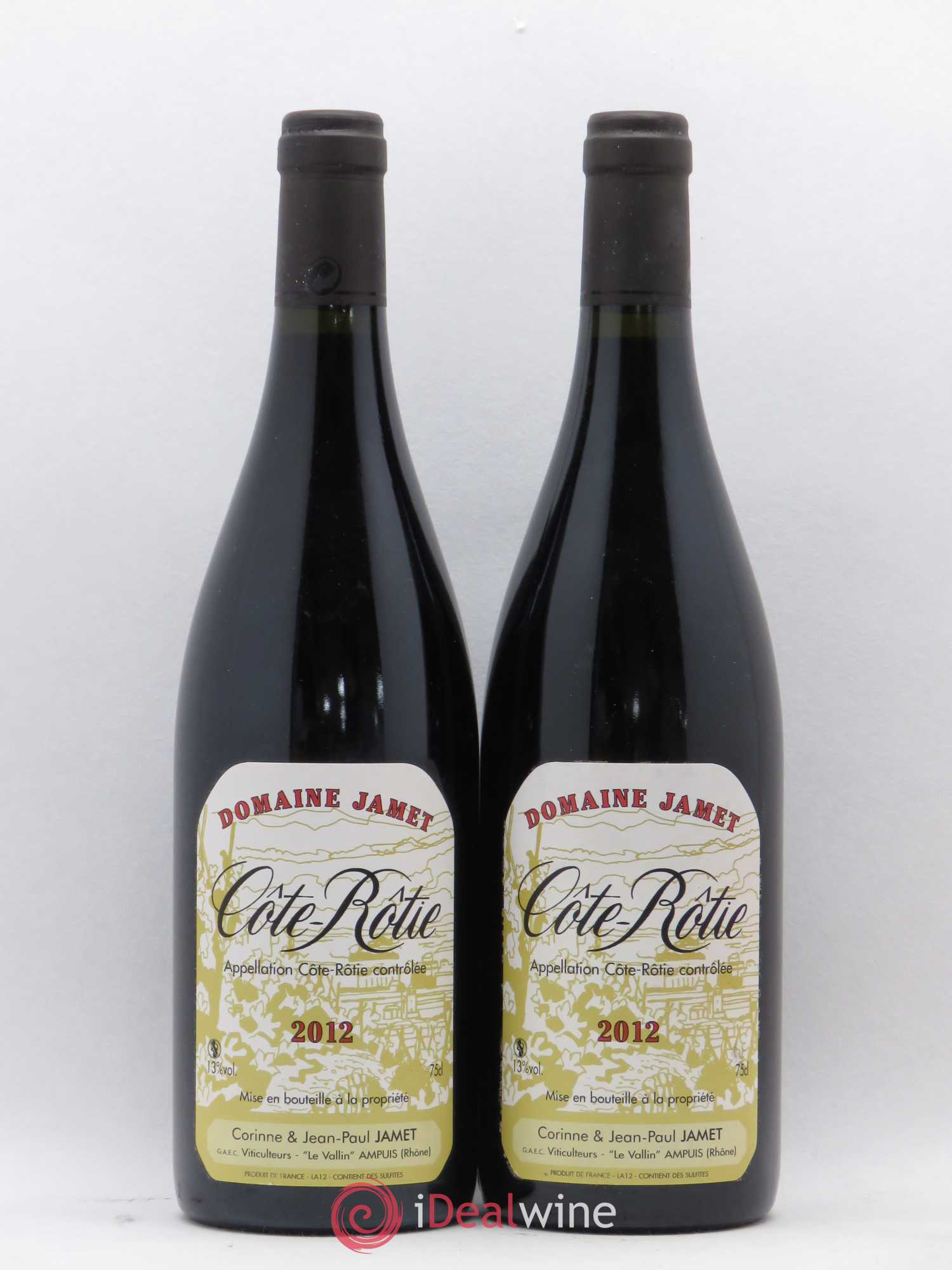 Côte-Rôtie Jamet (Domaine) 2012 - Lot de 2 bouteilles - 0