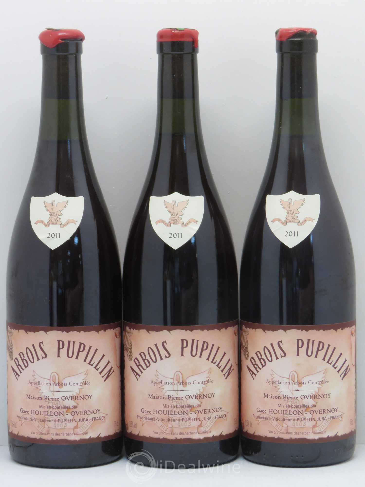 Arbois-Pupillin Poulsard (cire rouge) Overnoy-Houillon (Domaine) 2011 - Lot de 3 bouteilles - 0