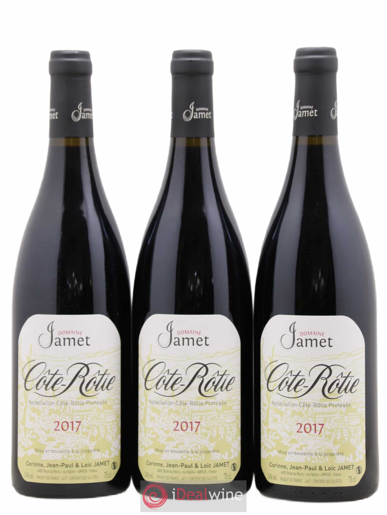 Côte-Rôtie Jamet (Domaine) 2017 - Lot de 3 bouteilles - 0
