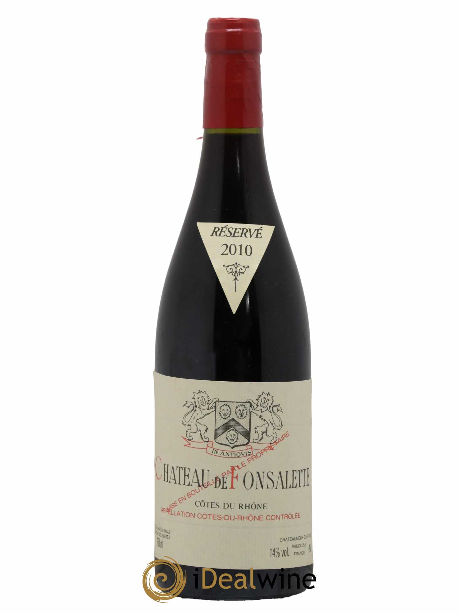 Côtes-du-Rhône Château de Fonsalette Emmanuel Reynaud 2010 - Lot de 1 bouteille - 0