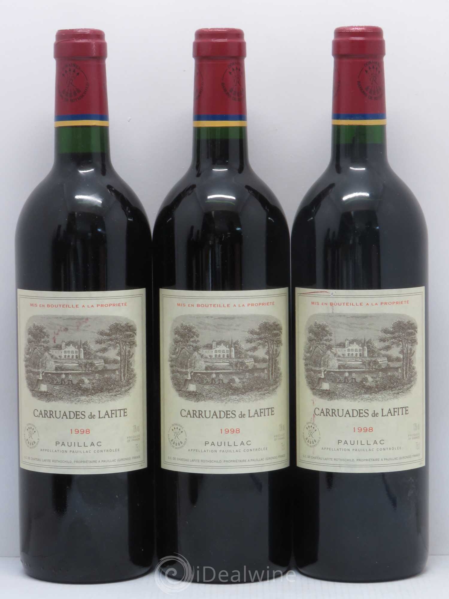 Carruades de Lafite Rothschild Second Vin 1998 - Lot de 6 bouteilles - 1