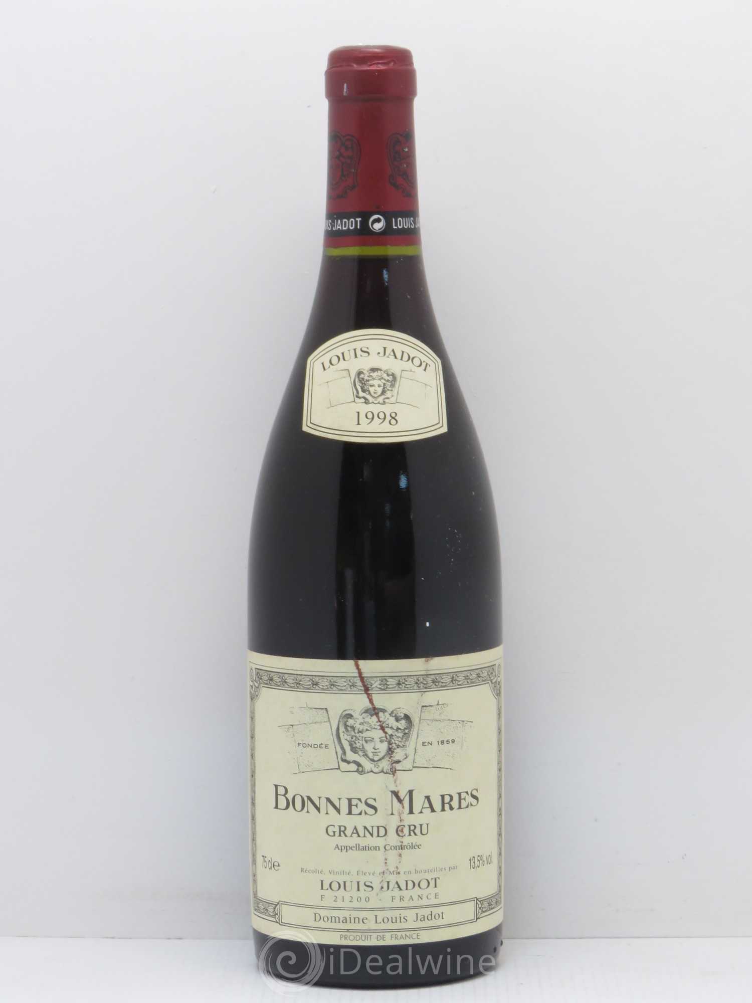 Bonnes-Mares Grand Cru Domaine Louis Jadot 1998 - Lot de 1 bouteille - 0