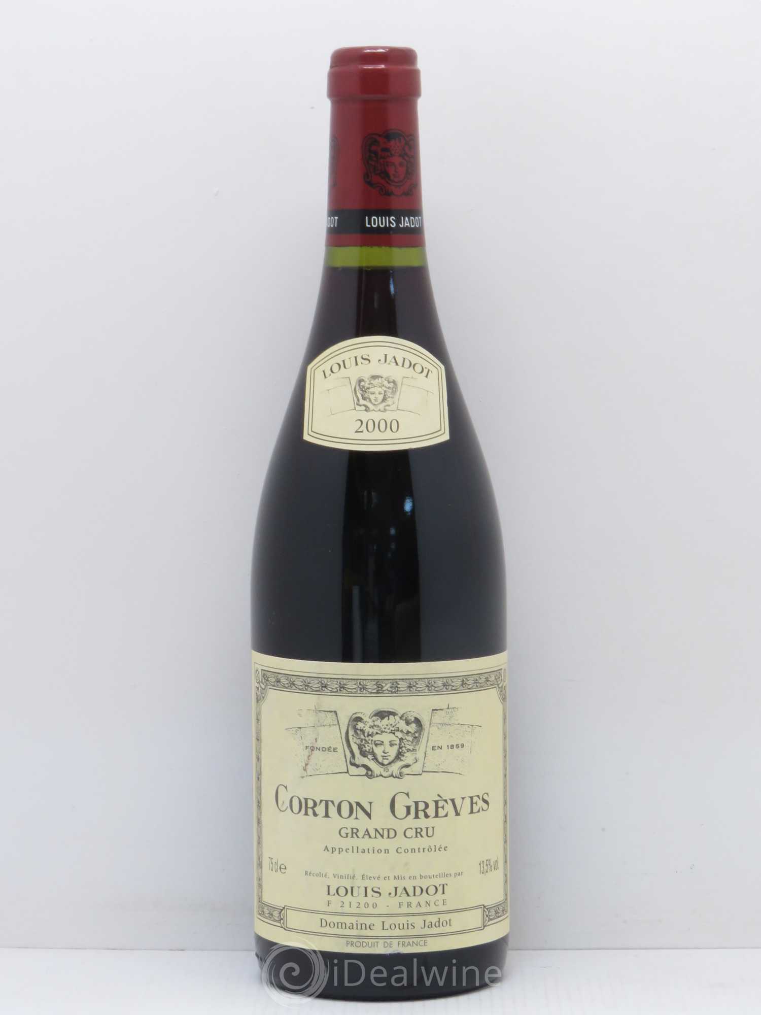 Corton Grand Cru Grèves Louis Jadot (Domaine) 2000 - Lot de 1 bouteille - 0