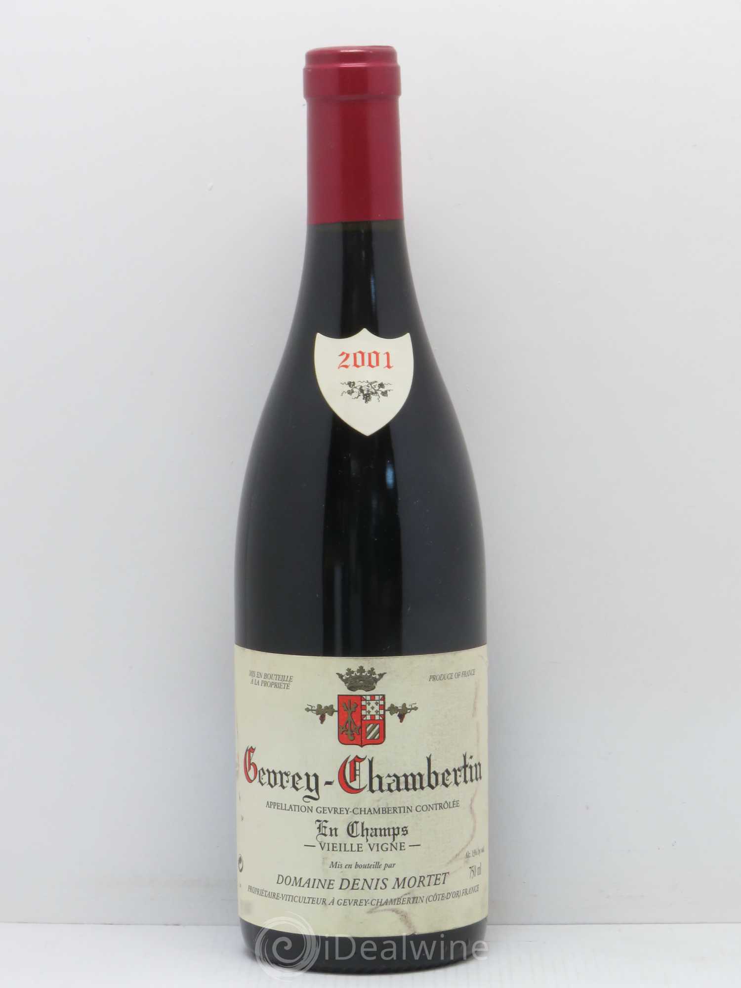 Gevrey-Chambertin En Champs Vieille Vigne Denis Mortet (Domaine) 2001 - Lot de 1 bouteille - 0
