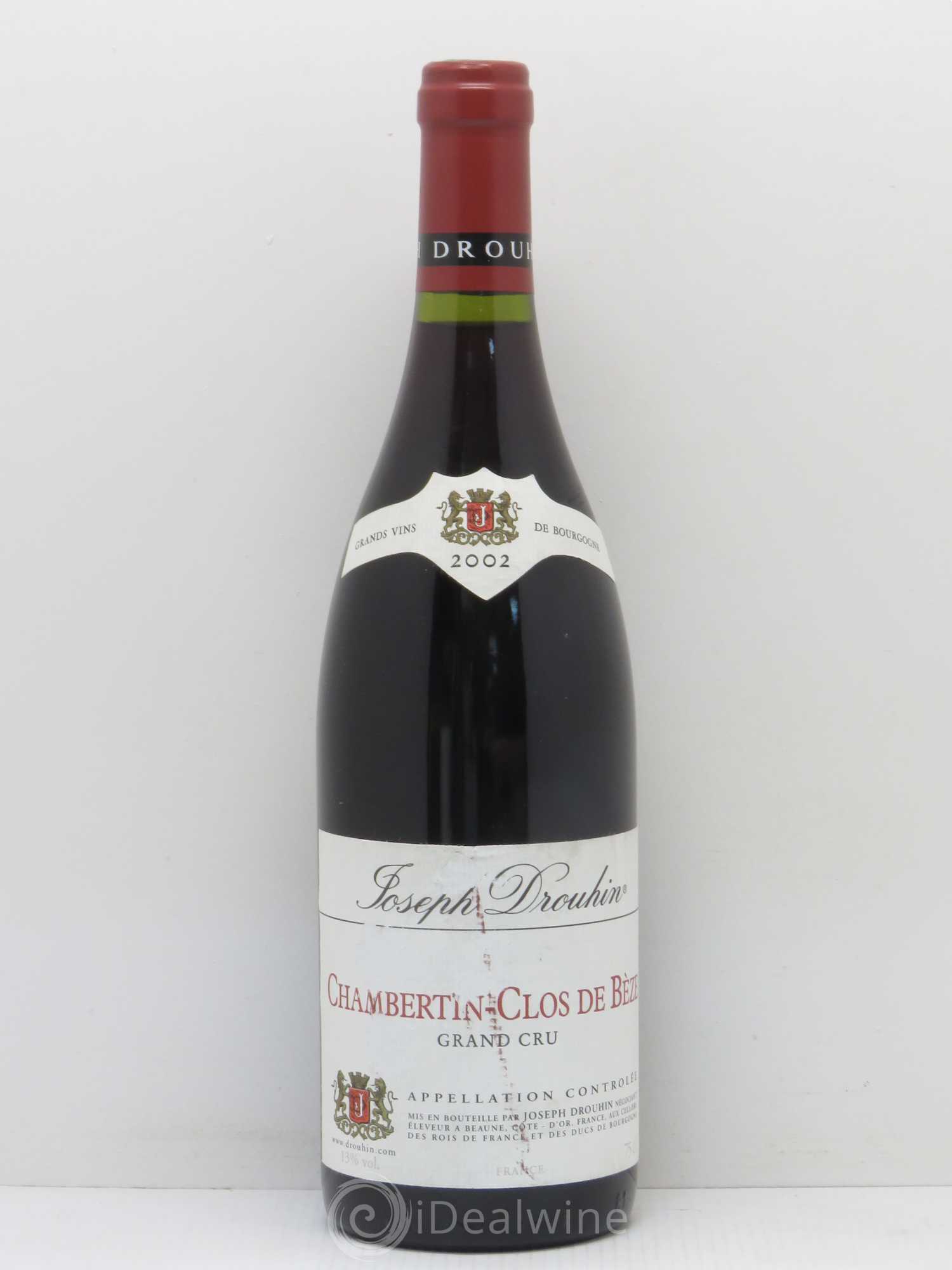 Chambertin Clos de Bèze Grand Cru Joseph Drouhin 2002 - Lot de 1 bouteille - 0