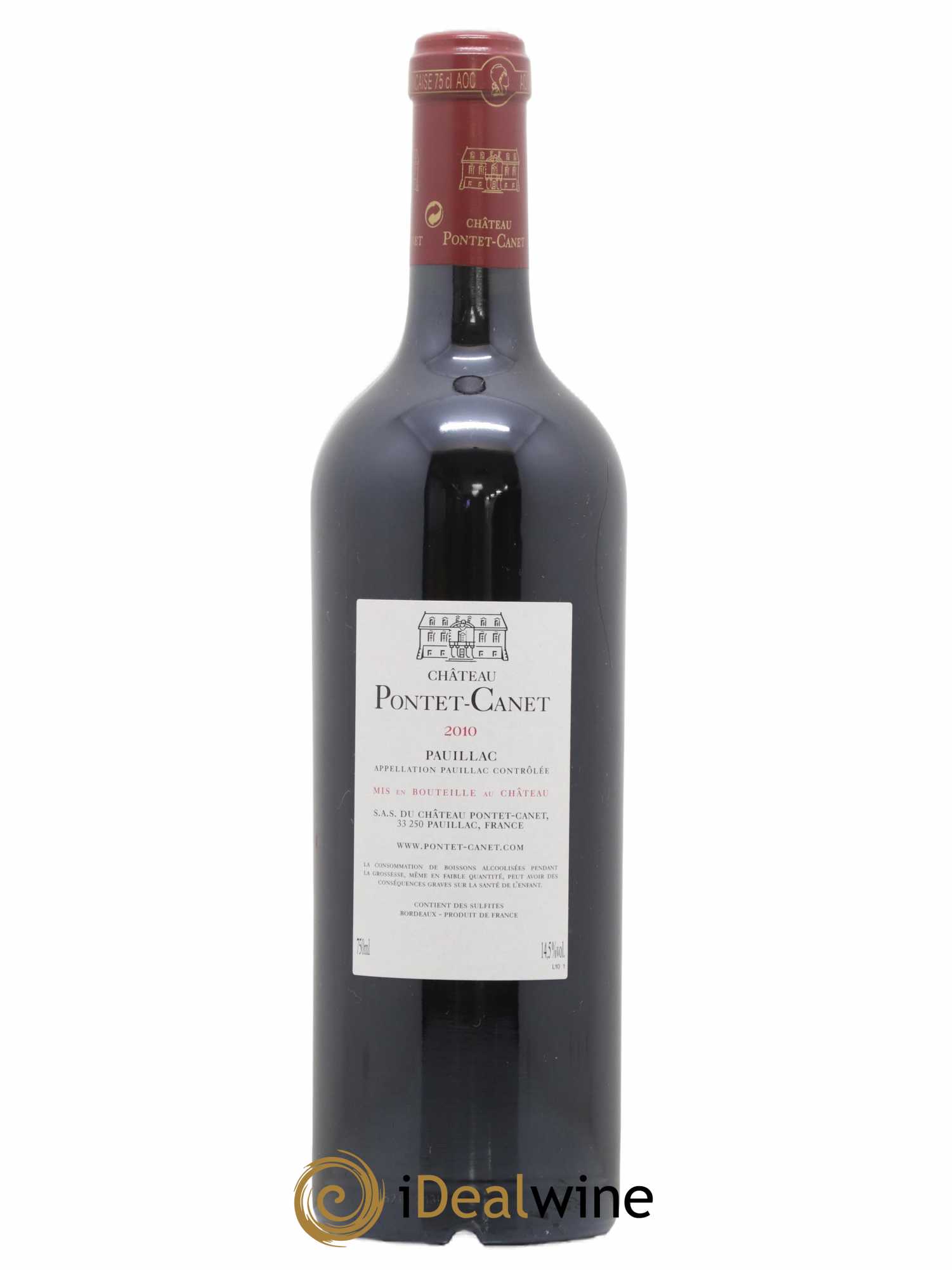Château Pontet Canet 5ème Grand Cru Classé 2010 - Lot de 1 bouteille - 1