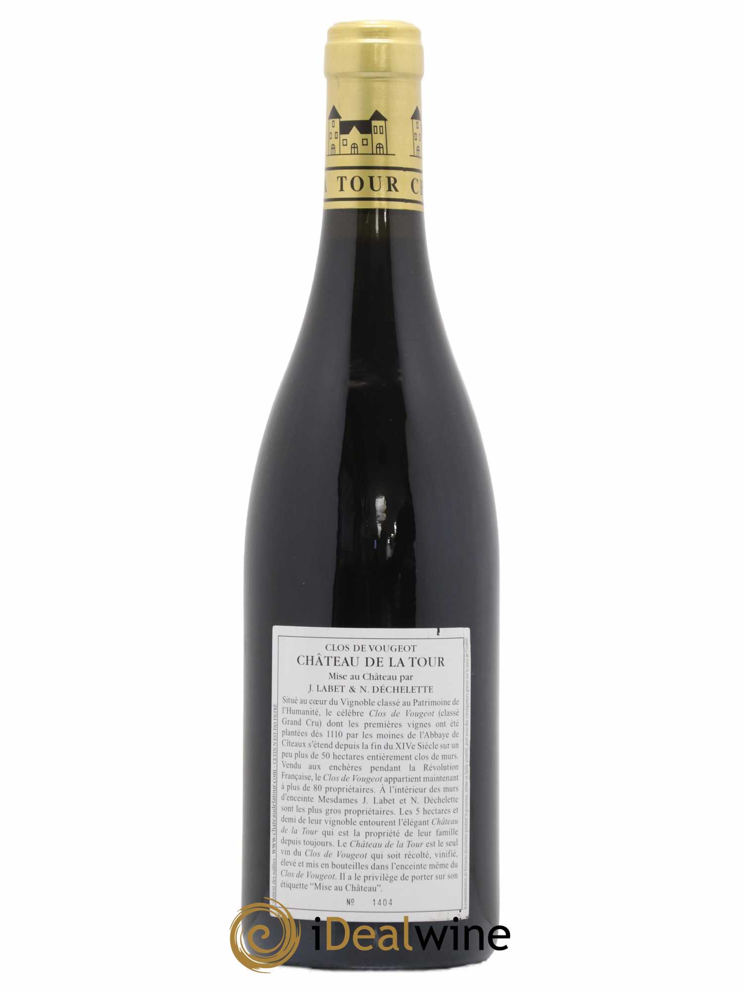 Clos de Vougeot Grand Cru Vieilles Vignes Château de La Tour 2015 - Lot de 1 bouteille - 1