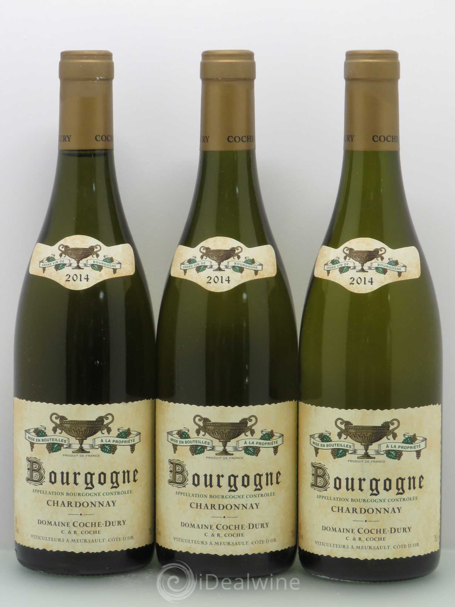 Bourgogne Coche Dury (Domaine) Chardonnay 2014 - Lot de 3 bouteilles - 0