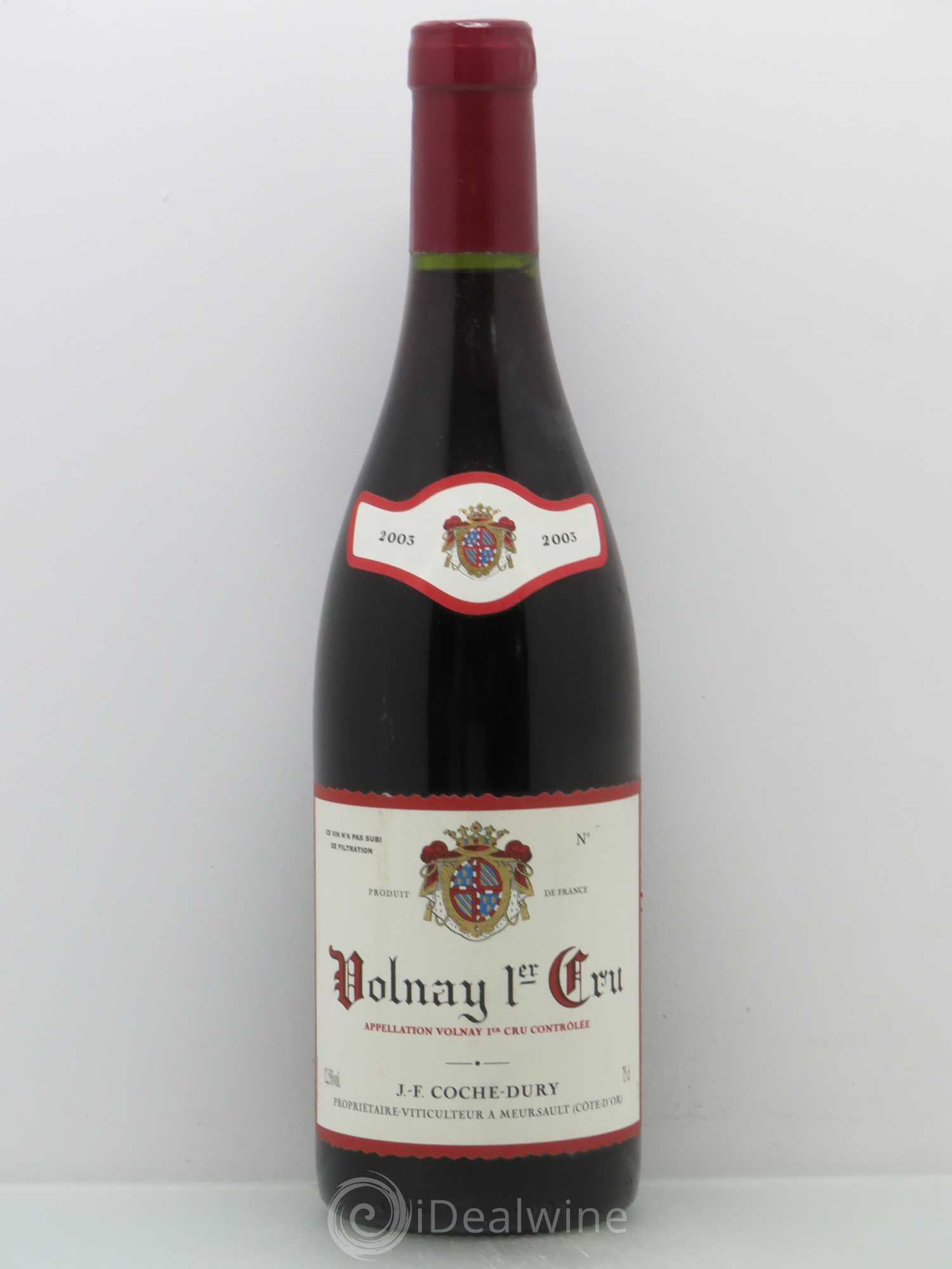 Volnay Coche Dury (Domaine) 1er Cru 2003 - Lot de 1 bouteille - 0