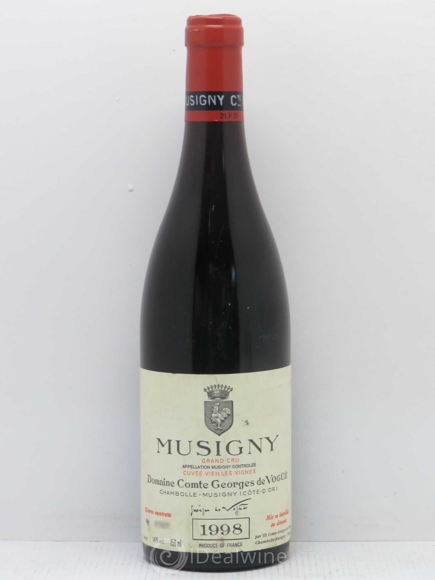 Musigny Grand Cru Cuvée Vieilles Vignes Comte Georges de Vogüé 1998 - Lot de 1 bouteille - 0