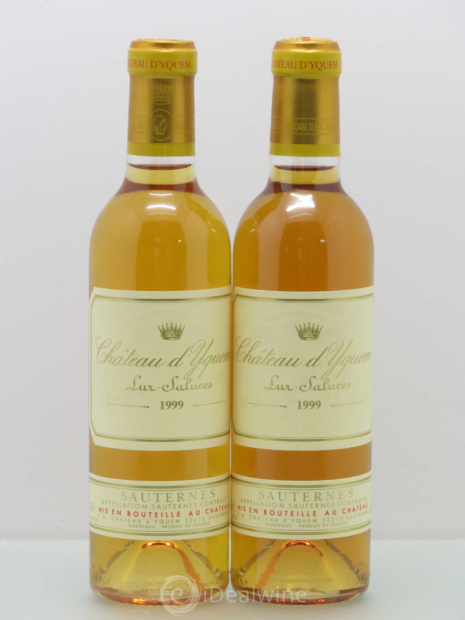 Château d' Yquem 1er Cru Classé Supérieur 1999 - Posten von 2 Demi-Flaschen - 0