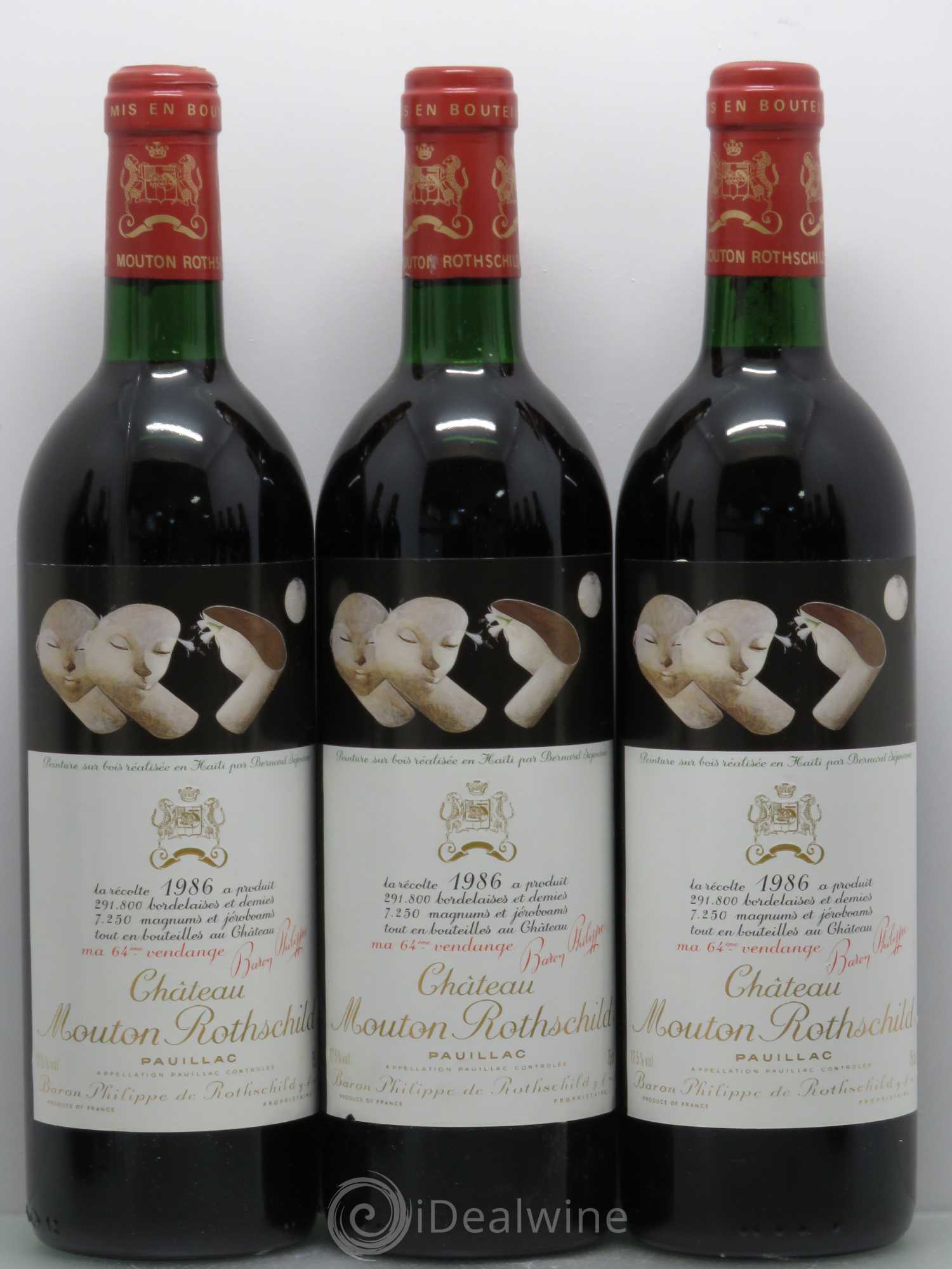 Château Mouton Rothschild 1er Grand Cru Classé 1986 - Lot de 12 bouteilles - 2