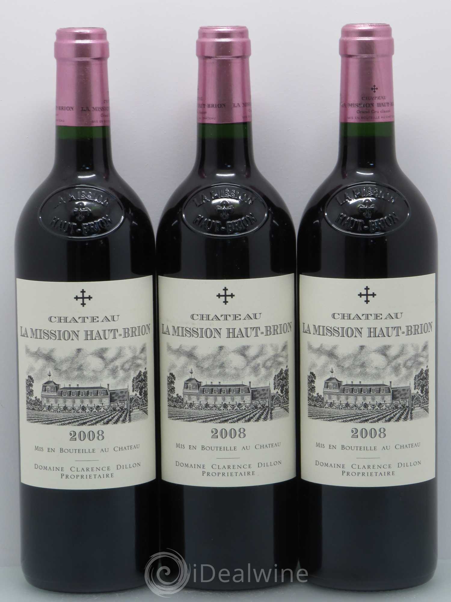 Château la Mission Haut-Brion Cru Classé de Graves 2008 - Lot de 12 bouteilles - 1