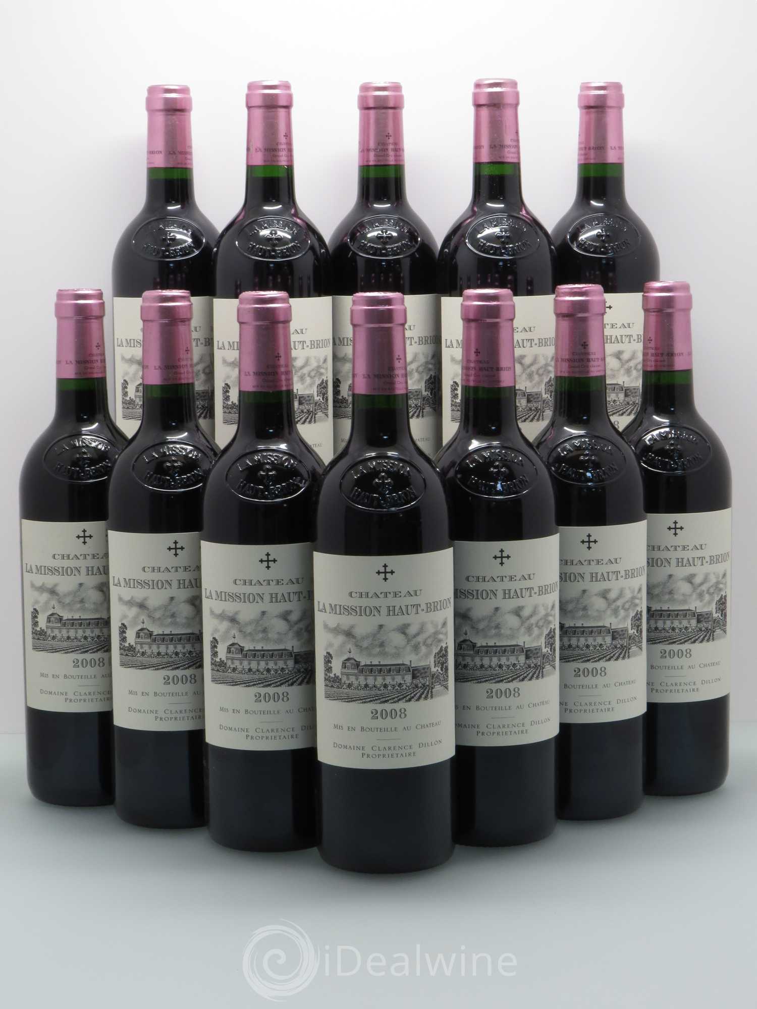 Château la Mission Haut-Brion Cru Classé de Graves 2008 - Lot de 12 bouteilles - 0